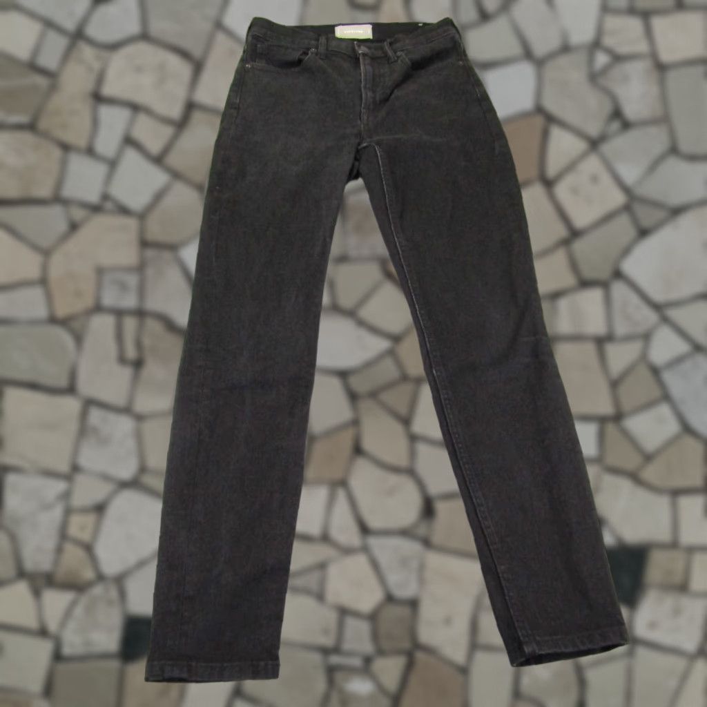 Everlane Everlane Jeans Womens 27 Black Denim Skinny Fit Regular Cotton Blend Flex Pants Size 27" / US 4 / IT 40 - 1 Thumbnail