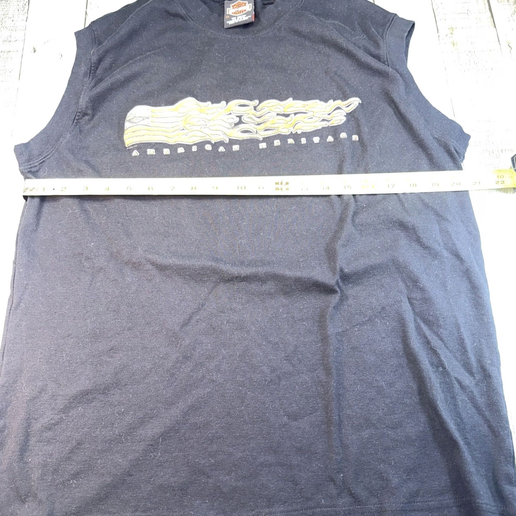 Harley Davidson VINTAGE Harley-Davidson Muscle Tank Top Shirt Men XL Black 2004 Size US XL / EU 56 / 4 - 7 Thumbnail