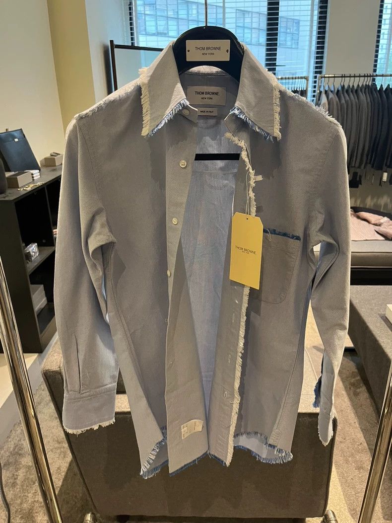 Thom Browne size2 Blue Oxford shirt