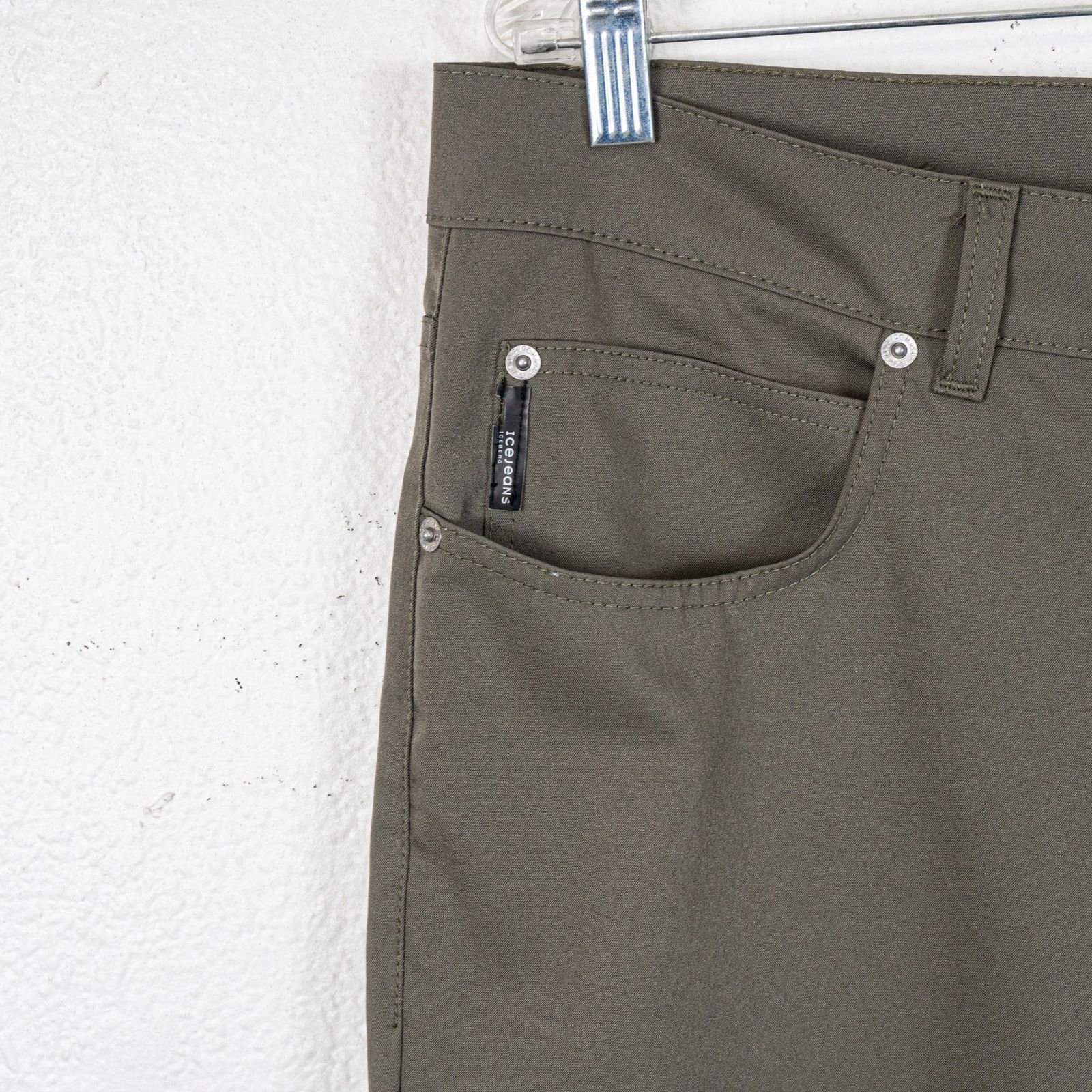 Iceberg Vintage Iceberg Ice Jean Italy Olive 5 pocket Pants size 38 Size US 38 / EU 54 - 5 Thumbnail