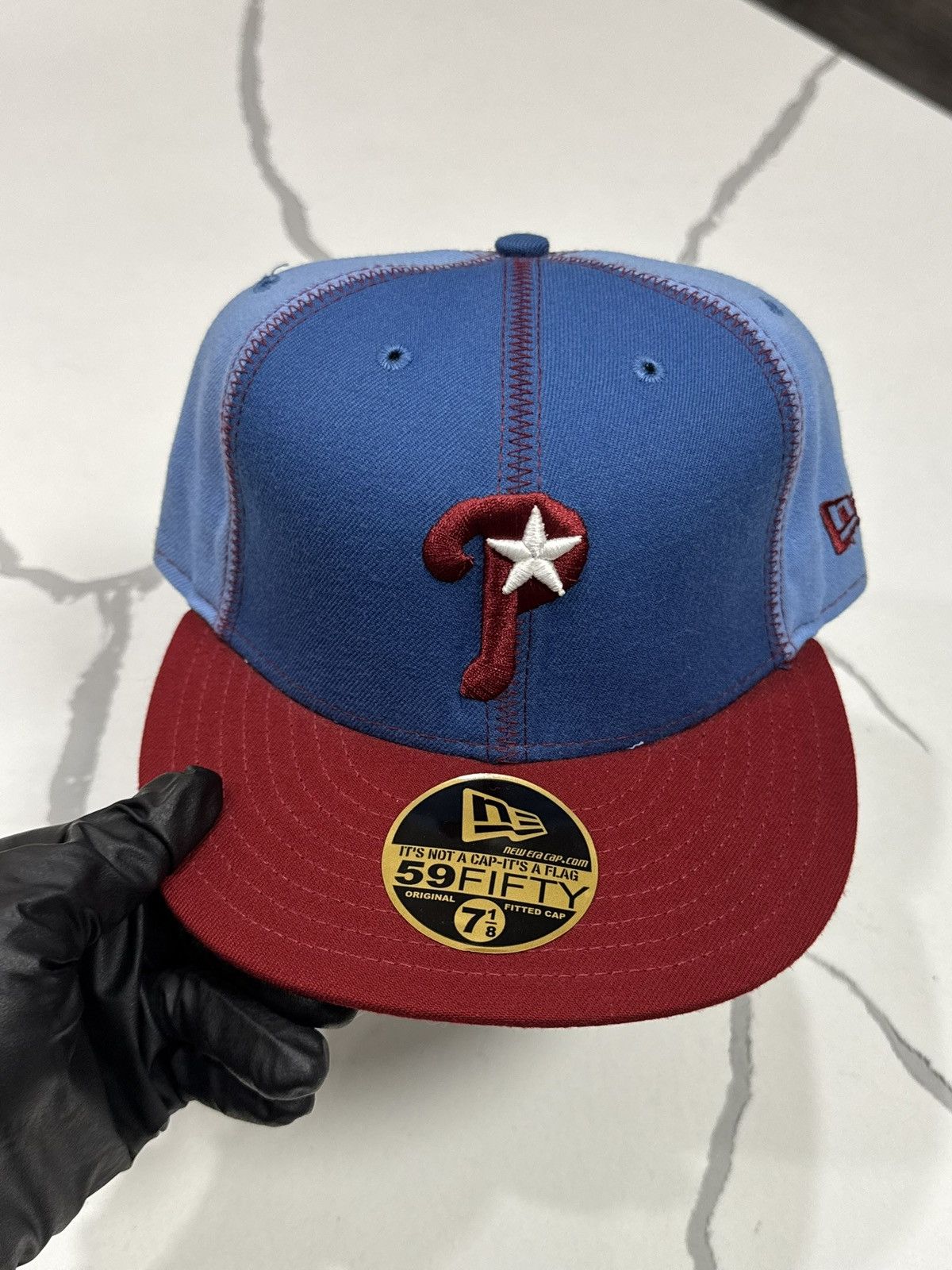 New Era Vintage Philadelphia Phillies Pin Wheel Fitted Baseball Cap Size ONE SIZE - 1 Thumbnail