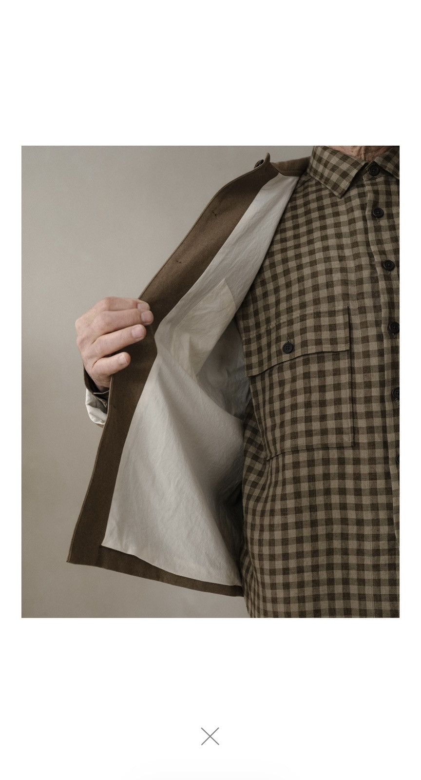 Evan Kinori Field Shirt Two Undyed Organic Cotton Canvas Size US XS / EU 42 / 0 - 5 Thumbnail