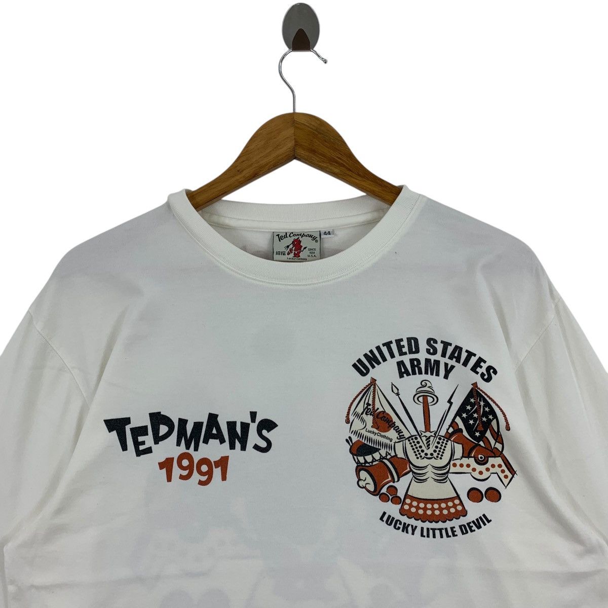 Japanese Brand × Tedman × Vintage Vintage TEDMAN United States Army back hit Long sleeve tee Size US M / EU 48-50 / 2 - 3 Thumbnail