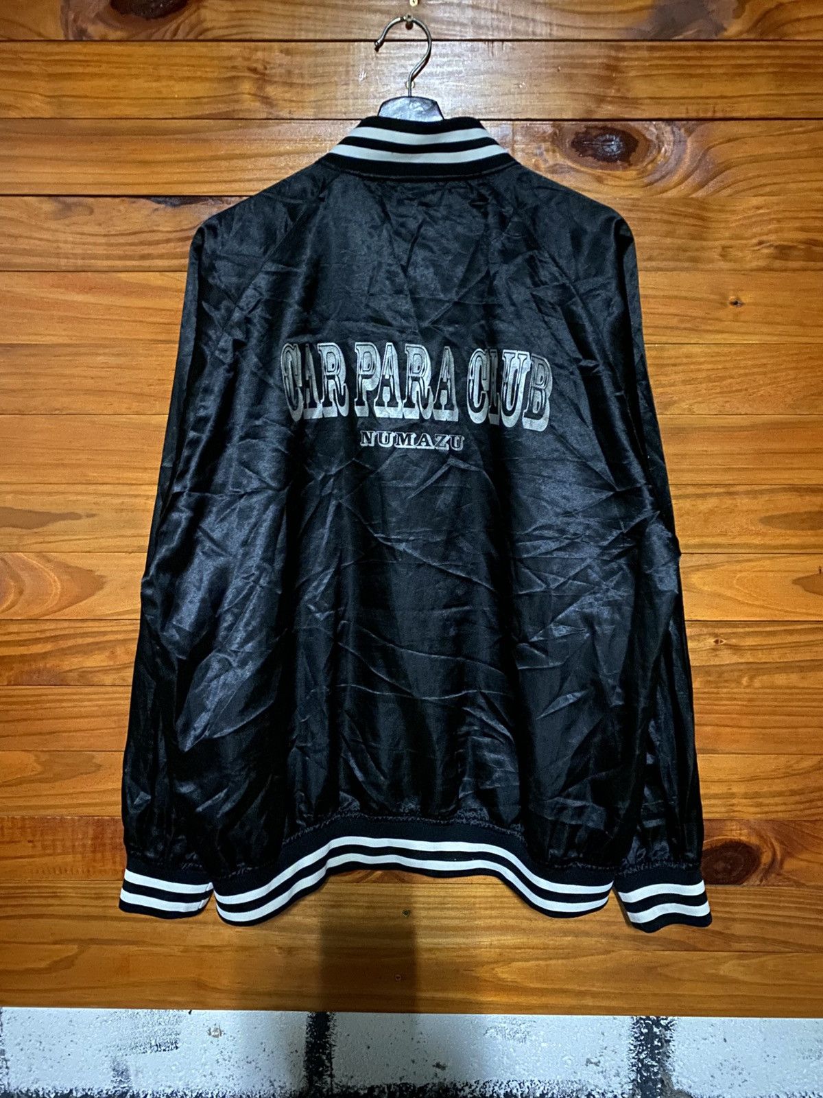 Japanese Brand Car Para Club Numazu Satin Bomber Jacket Japanese Streetwear Size US XL / EU 56 / 4 - 3 Thumbnail