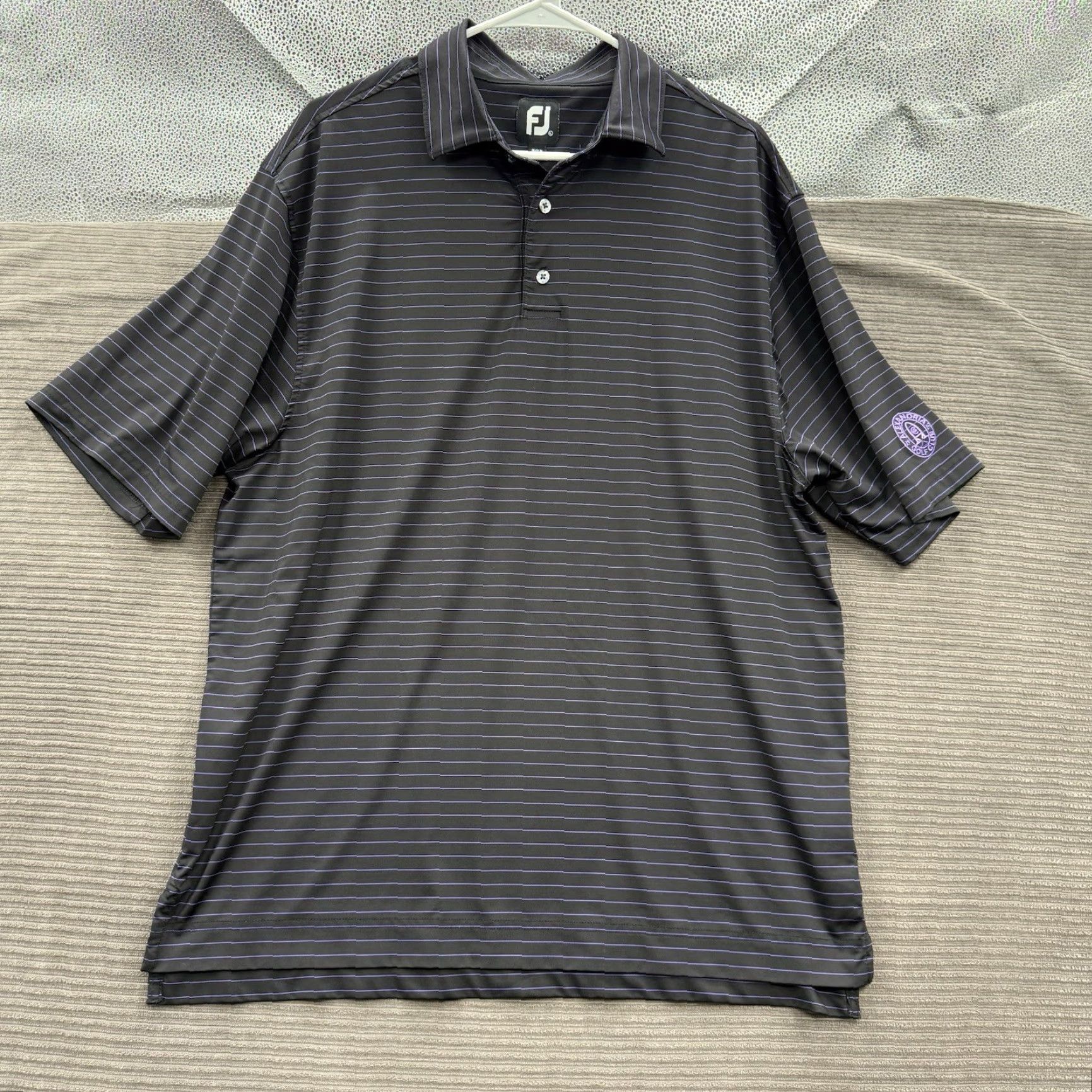 Footjoy FootJoy Polo Shirt Men L Multicolor Striped Polyester Spandex Golf Performance Shirt Size US L / EU 52-54 / 3 - 2 Thumbnail