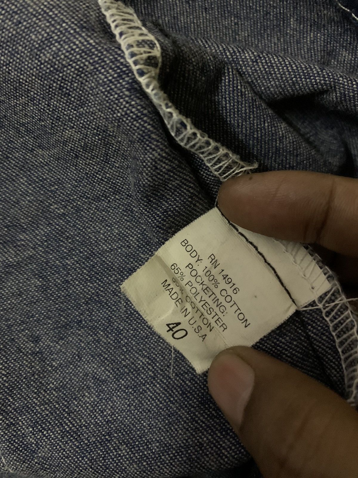 Vintage 💥Vintage Usa Denim Chore Jacket Size US L / EU 52-54 / 3 - 11 Thumbnail