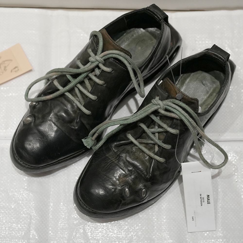 Pre-owned Carol Christian Poell U-officer Am/2692-in Cors-ptc/12 Shoes In Dark Green