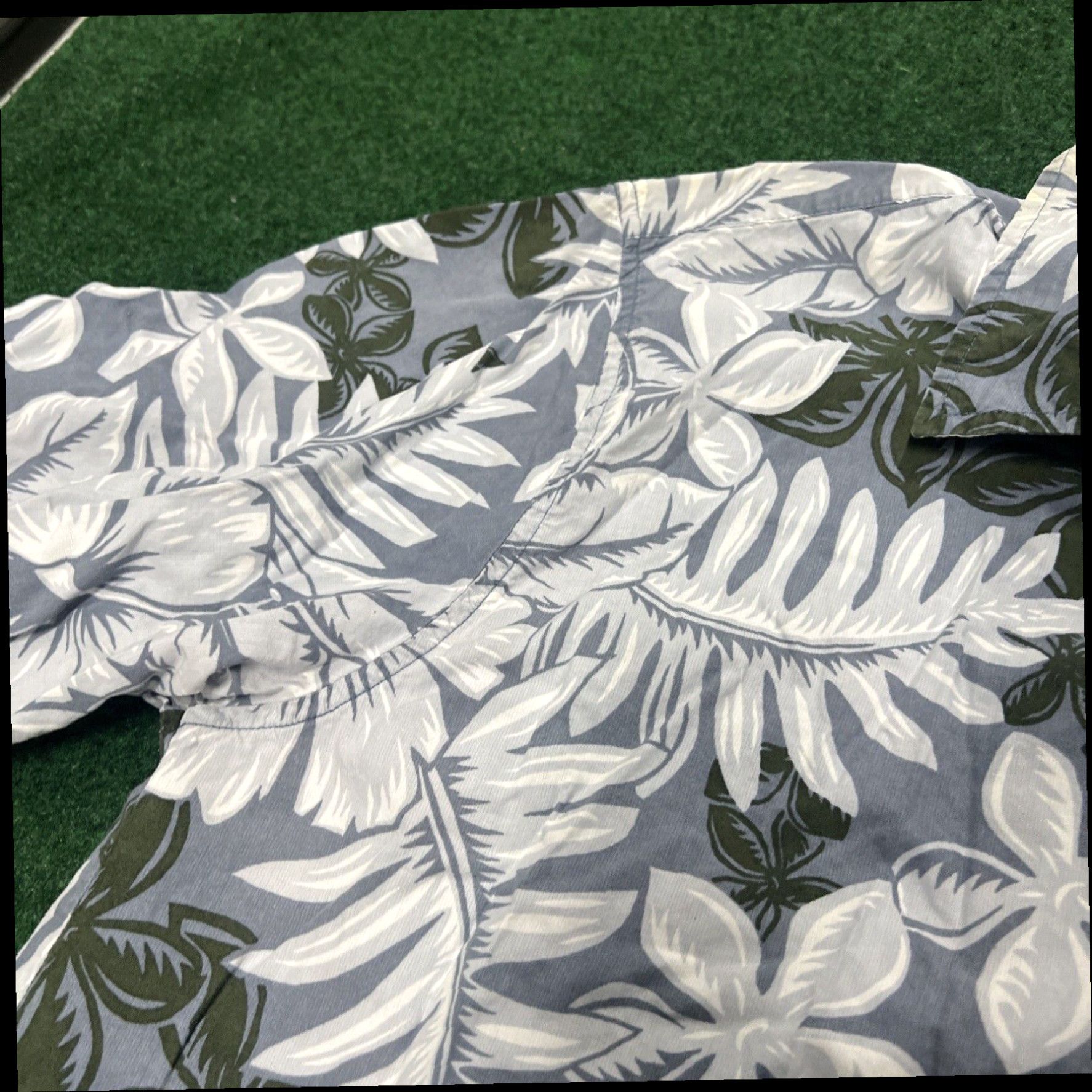 Billabong Billabong Men's Vintage Button Down Hawaiian Polo Shirt, Green Blue, XL Size US XL / EU 56 / 4 - 6 Thumbnail