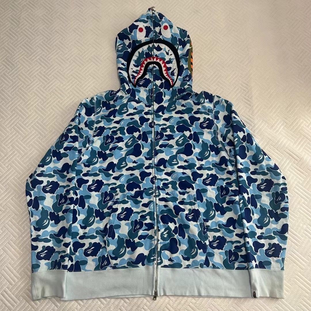 Bape ABC CAMO SHARK FULL ZIP HOODIE Grailed