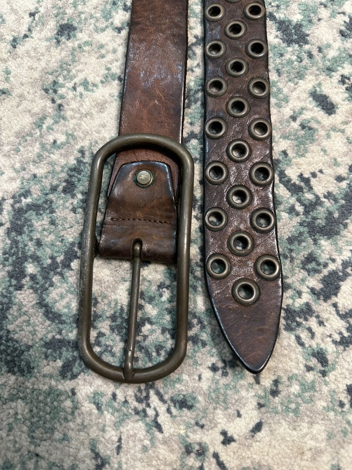 Japanese Brand Vintage Made In Italy Buckle Leather Belt Size ONE SIZE - 7 Thumbnail