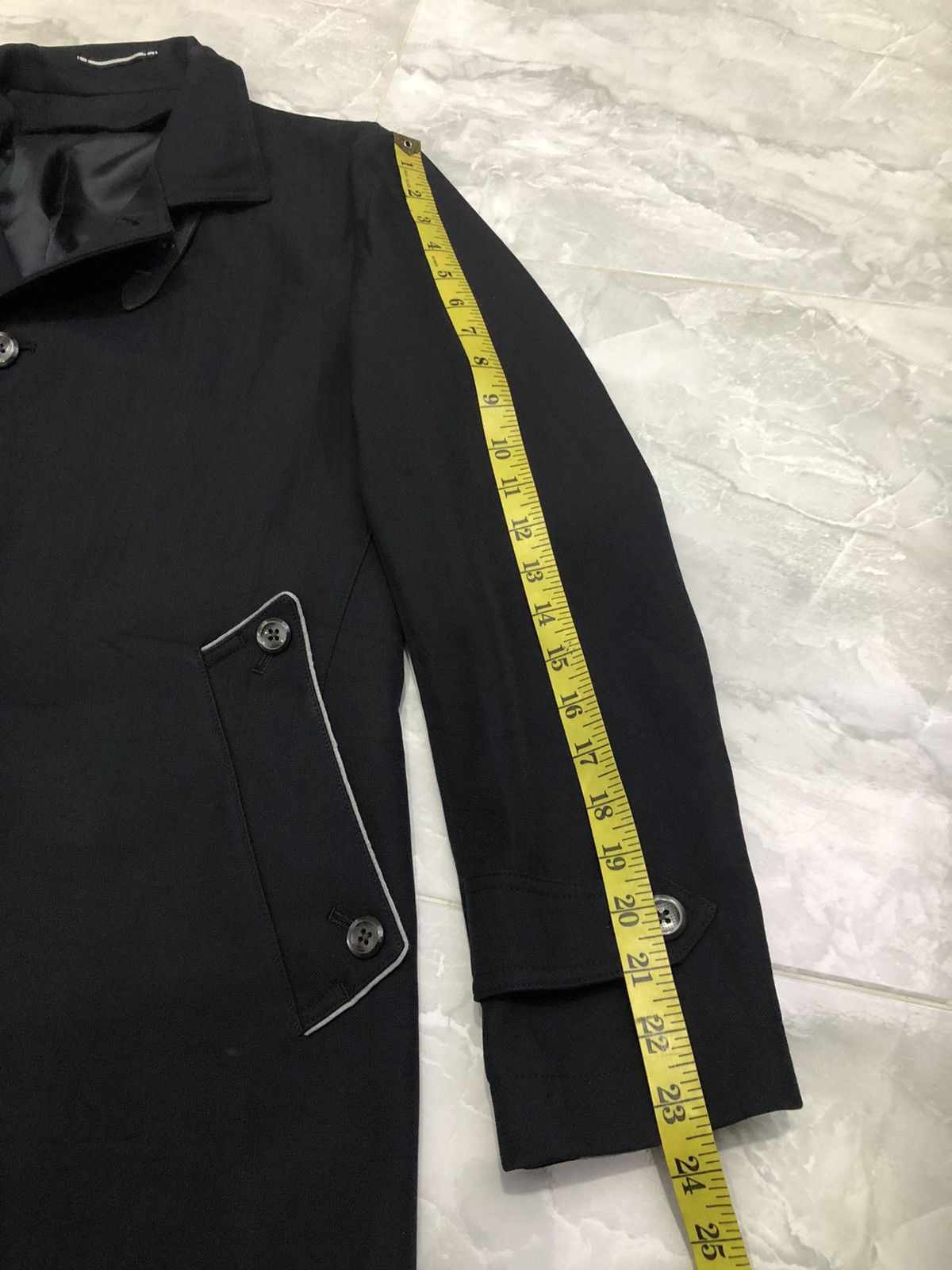 Japanese Brand Japanese Herringbone Convertible Stand Collar Coat Size US S / EU 44-46 / 1 - 19 Thumbnail