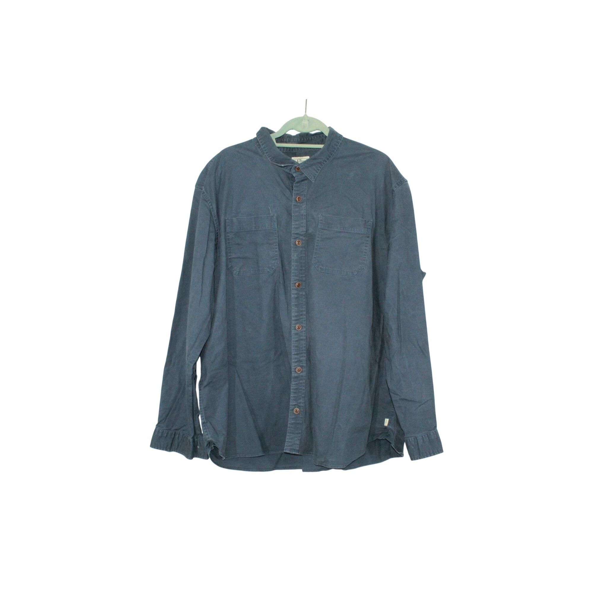 L.L. Bean LL Bean Men's BeanFlex Twill Shirt Traditional Untucked Fit Size US XXL / EU 58 / 5 - 1 Thumbnail