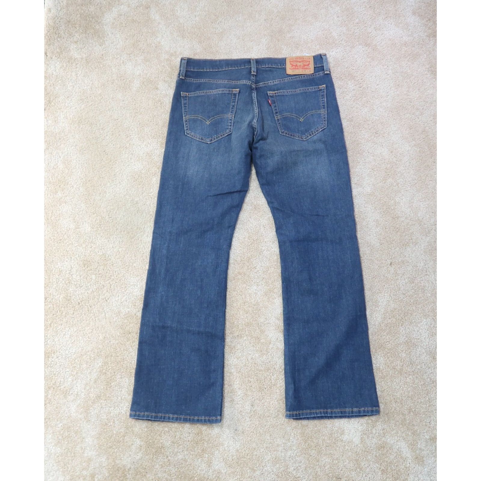 Levi's VINTAGE Levi's Jeans 527 Bootcut 34x30 Denim Blue Men Regular 5-Pocket Western Cowboy Belt Zip Button Logo Zipper Size US 34 / EU 50 - 5 Thumbnail