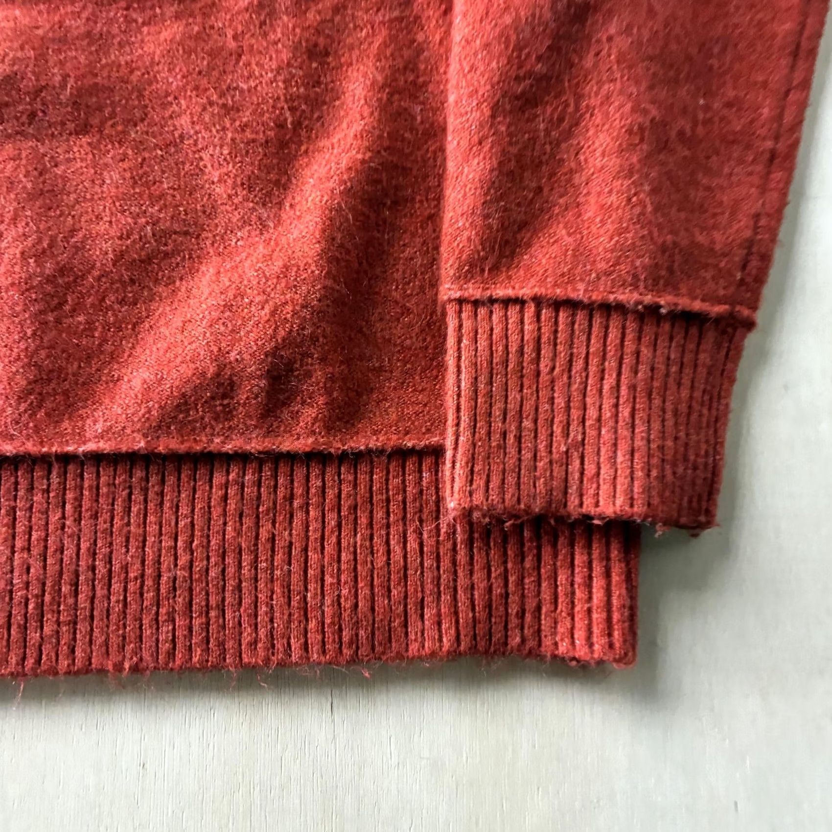 Vintage Universal Thread Goods Co. Sweater Womens XXL Orange Mock Neck Knit Pullover Size XXL / US 16-18 / IT 52-54 - 2 Thumbnail