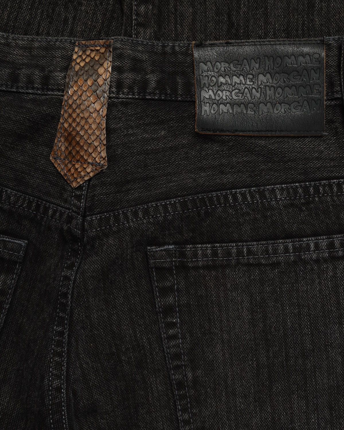 Japanese Brand × Le Grande Bleu (L.G.B.) × Tornado Mart MORGAN HOMME lace up flare jeans Size US 27 - 4 Thumbnail
