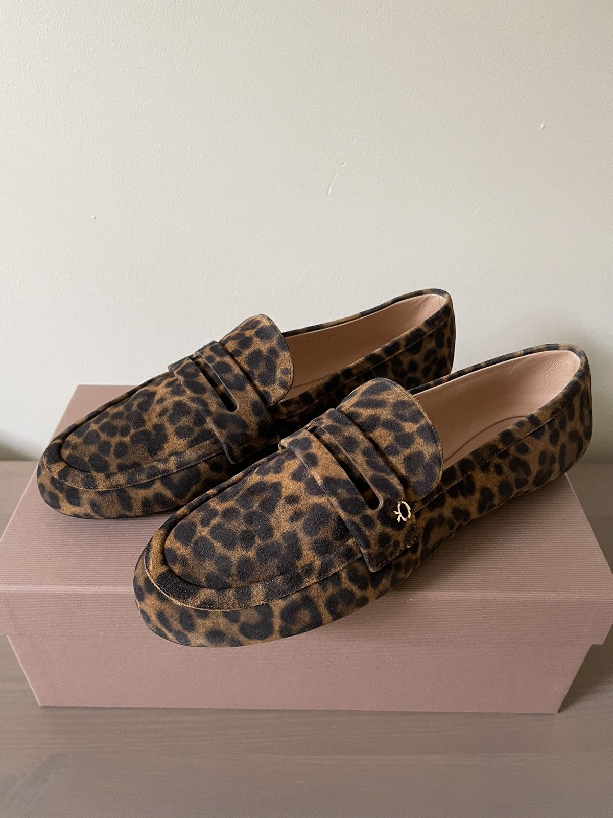 Gianvito Rossi Gianvito Rossi Georgia Velour Leopard Print loaffer Size US 9 / IT 39 - 3 Thumbnail