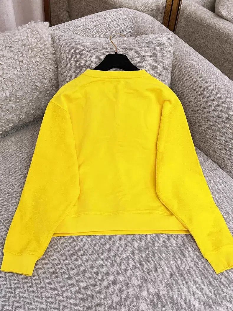 Loewe Loewe Embroidered logo lemon yellow crewneck sweater Size S / US 4 / IT 40 - 2 Thumbnail