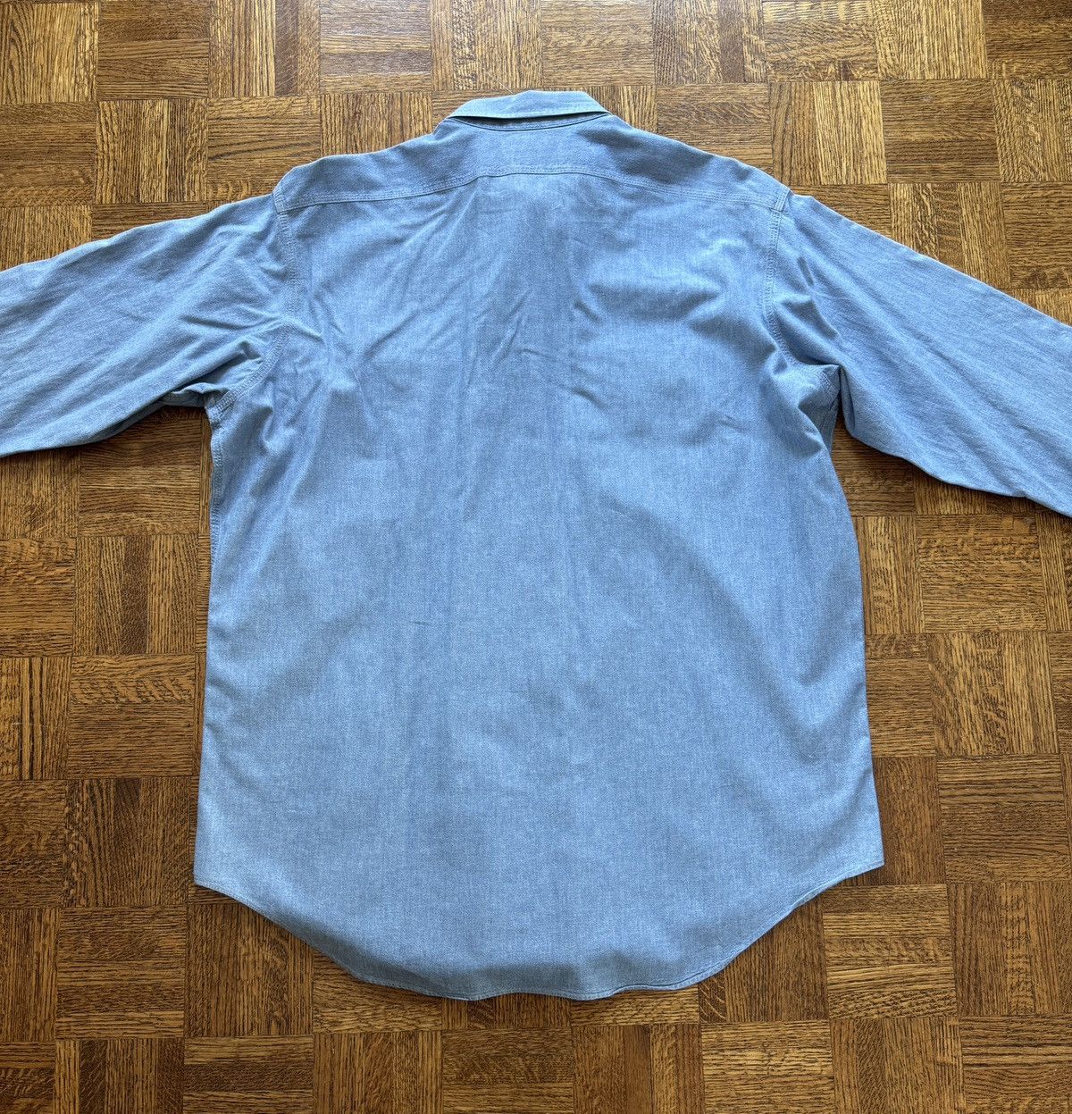 Polo Ralph Lauren Vintage Polo Ralph Lauren Stenciled Dungaree Work Shirt Size US XL / EU 56 / 4 - 9 Thumbnail