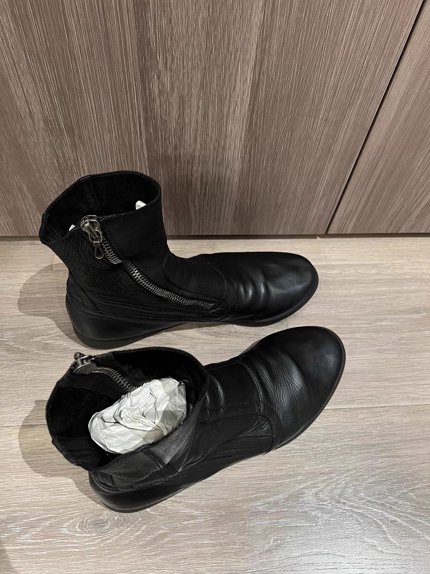Julius MA_JULIUS High Top Calfskin Zipper Boot Thin Sole Vintage Size US 10 / EU 43 - 6 Thumbnail
