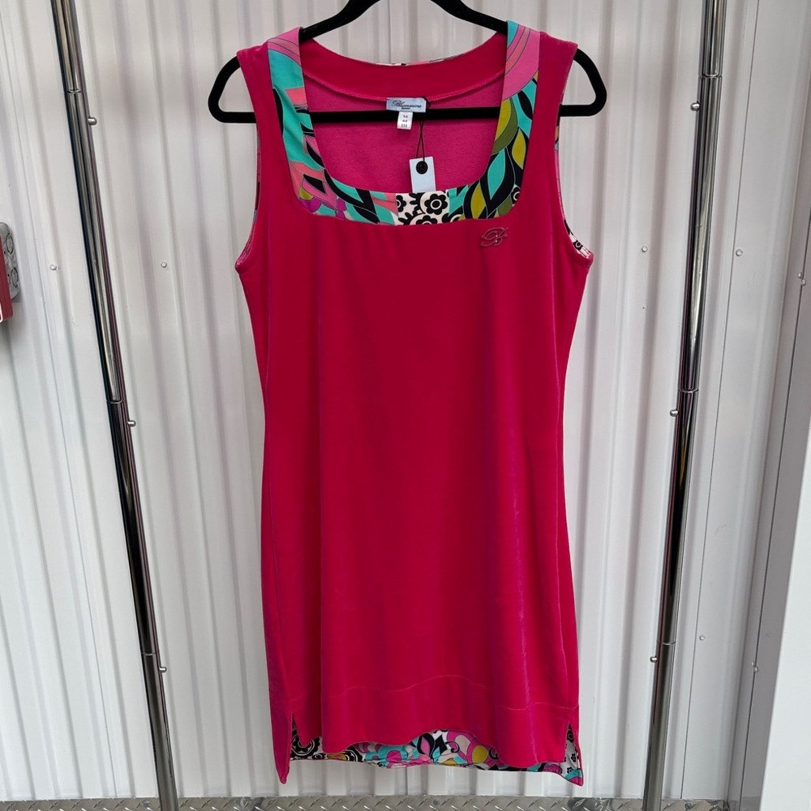 Blumarine NWT Blumarine Pink Sleeveless Dress Multicolor Accents M Size M / US 6-8 / IT 42-44 - 1 Thumbnail