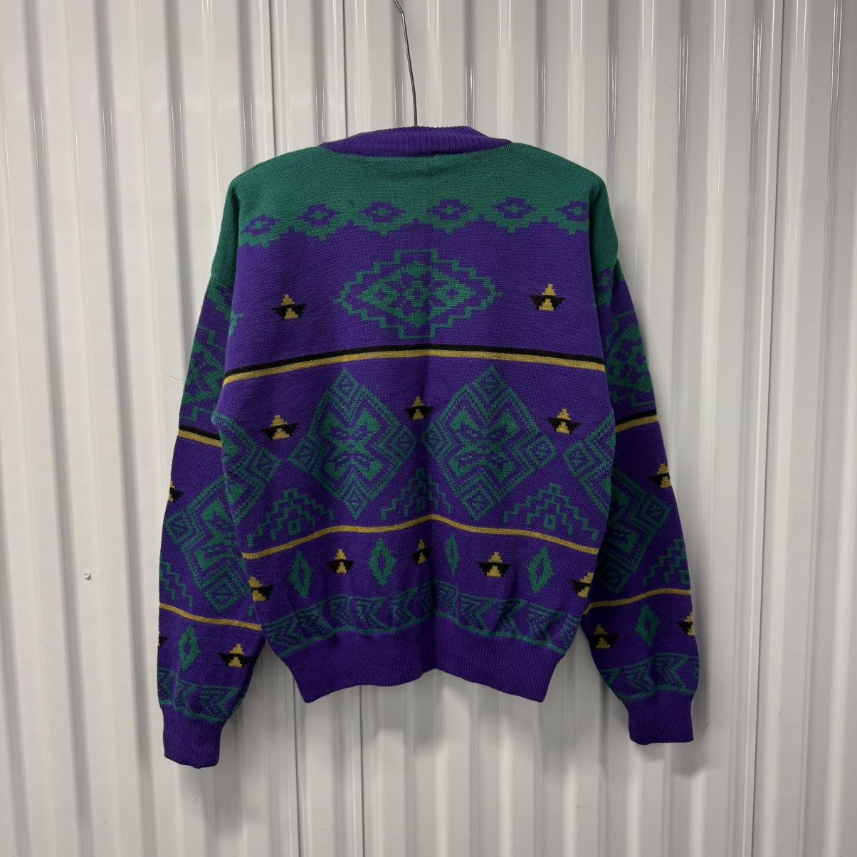 Spyder × Vintage RARE Vintage 90s Coogi Style Spyder Crewneck Sweater Size US L / EU 52-54 / 3 - 8 Thumbnail