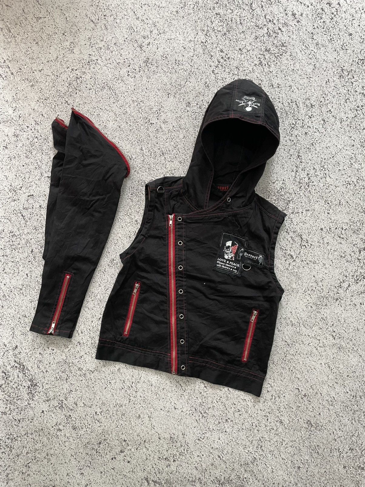 Japanese Brand 2000s Deorart - Apocalypse Vkei Style 2 Way Jacket Size US M / EU 48-50 / 2 - 6 Thumbnail