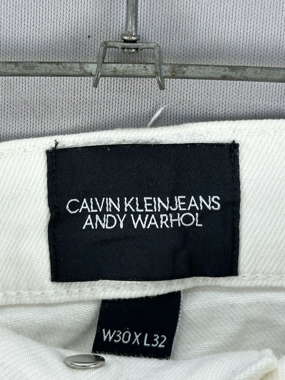 Andy Warhol × Calvin Klein 205W39NYC Calvin Klein X Andy Warhol Visual Art White Denim Jeans Size US 32 / EU 48 - 14 Thumbnail
