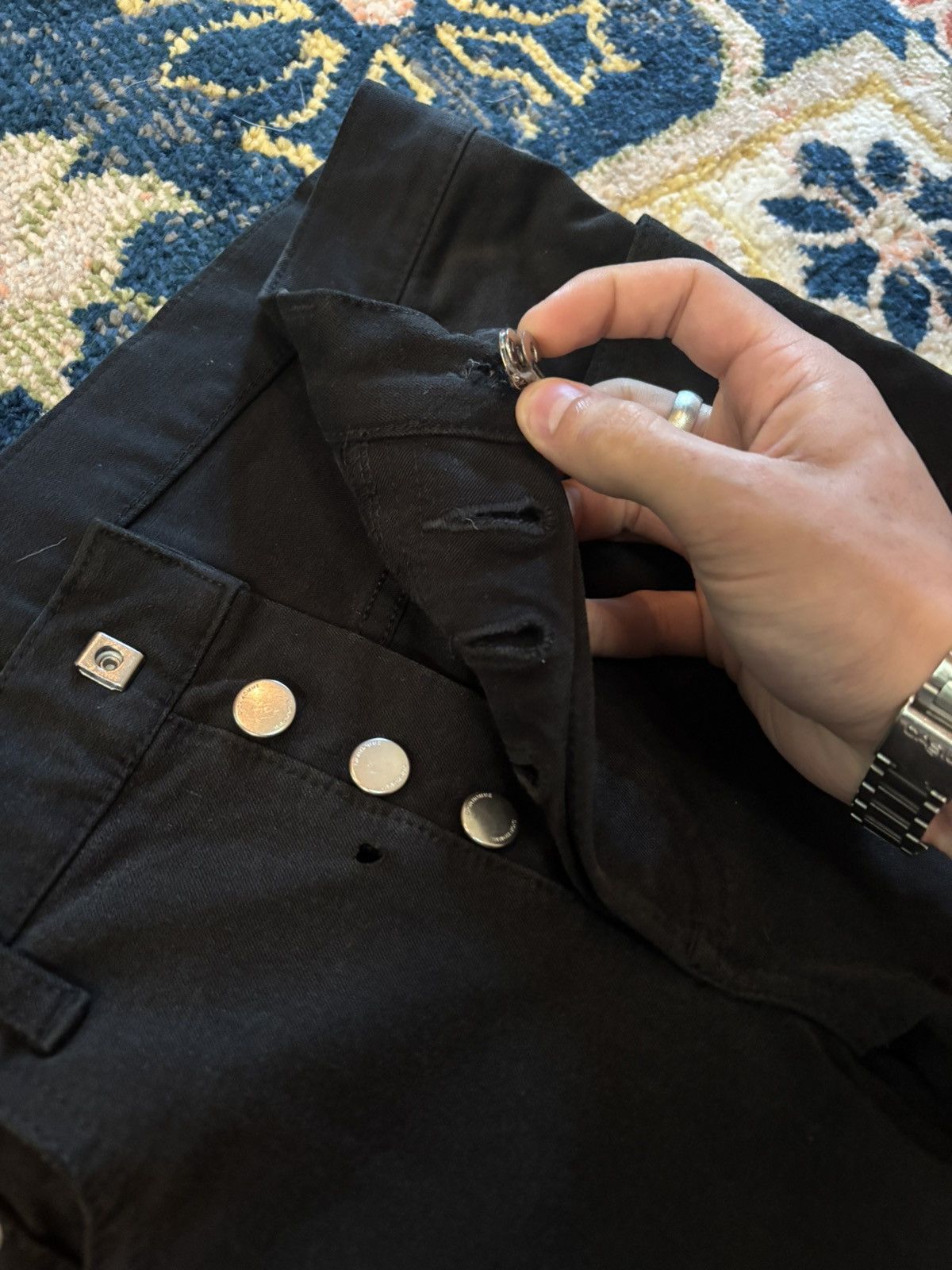 Dior Black Dior Stretch Denim Size US 28 / EU 44 - 3 Thumbnail