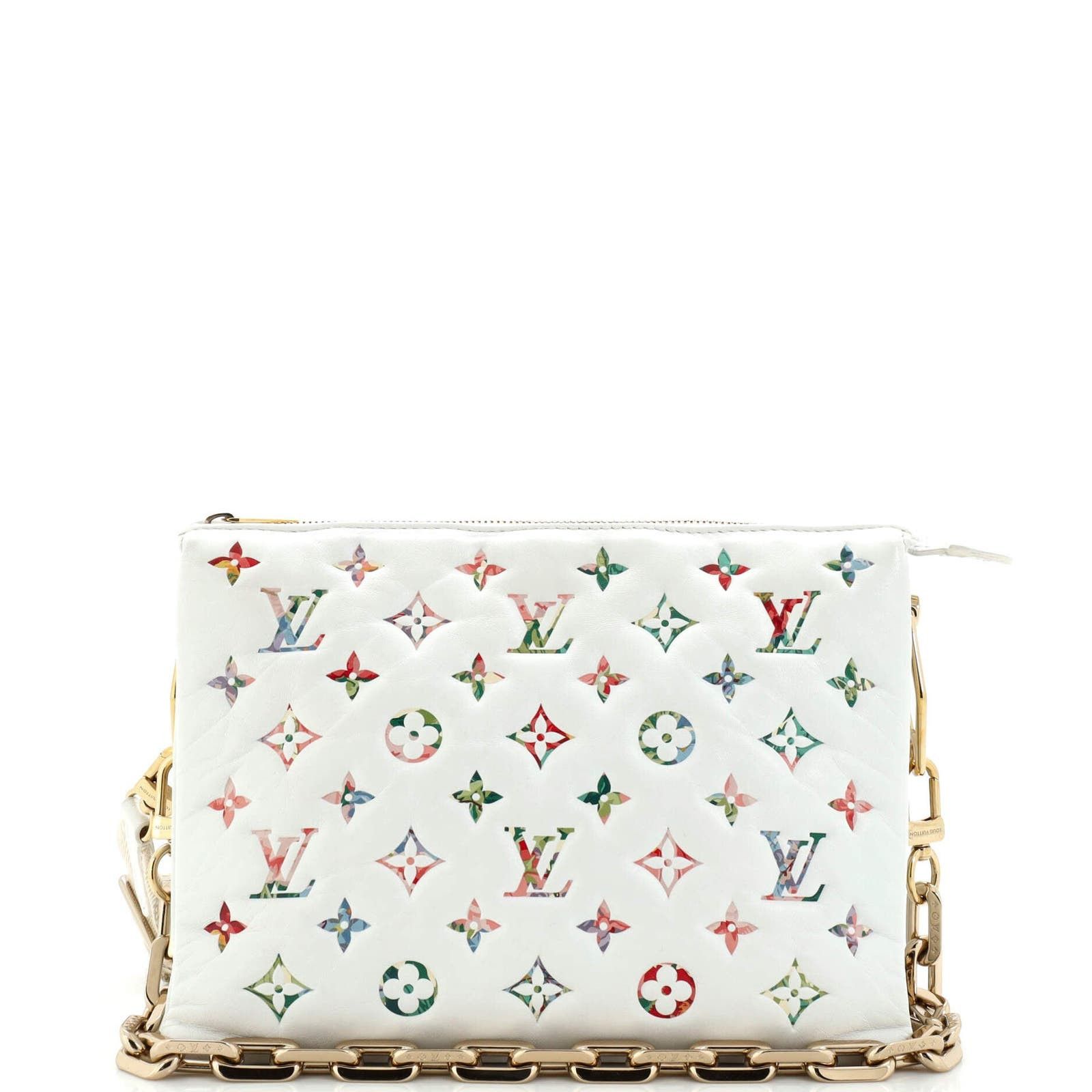 Coussin Bag Monogram Flower Embossed Lambskin PM