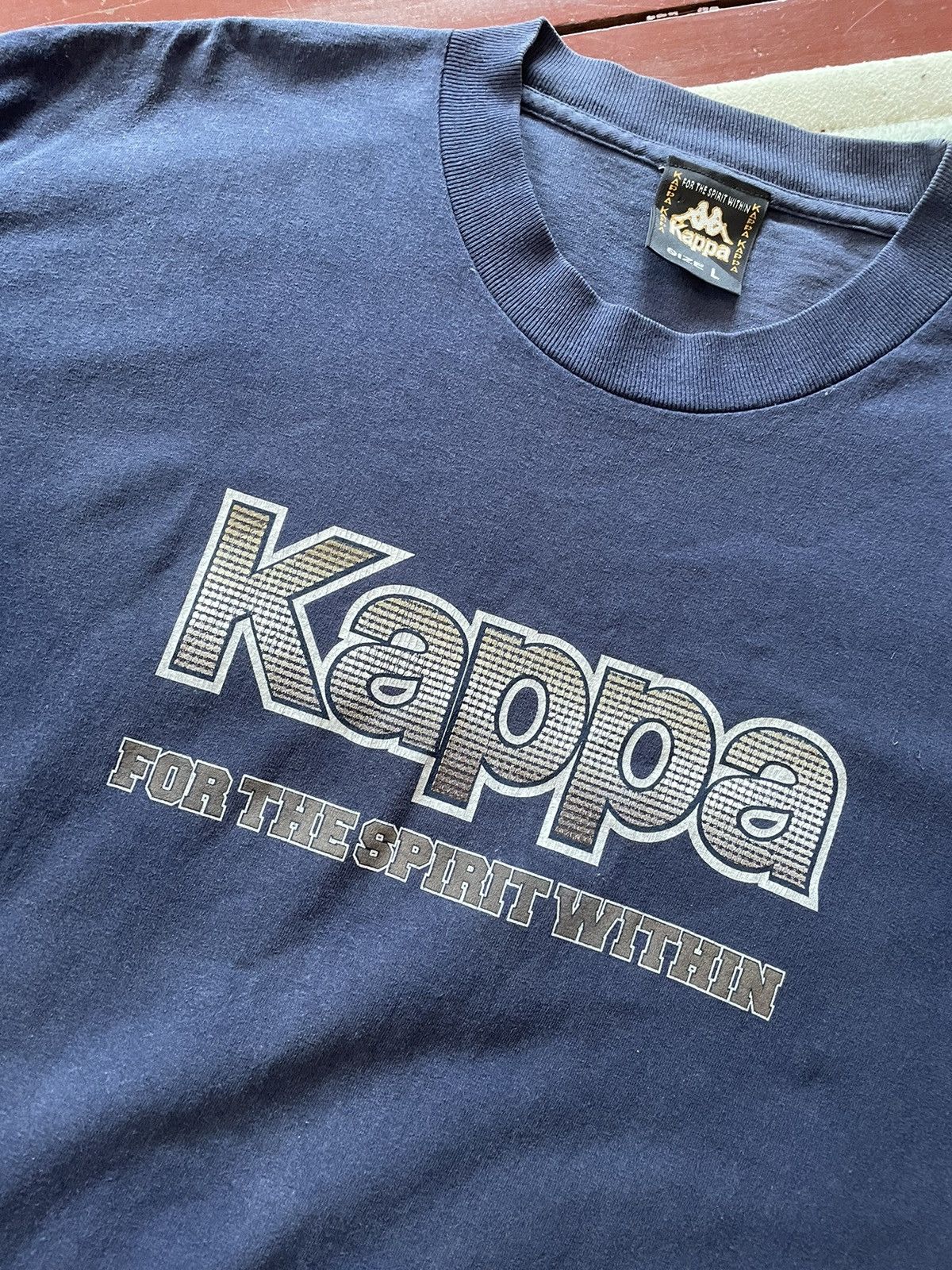 Kappa × Vintage Vintage 90s Kappa Tee Size US L / EU 52-54 / 3 - 6 Thumbnail