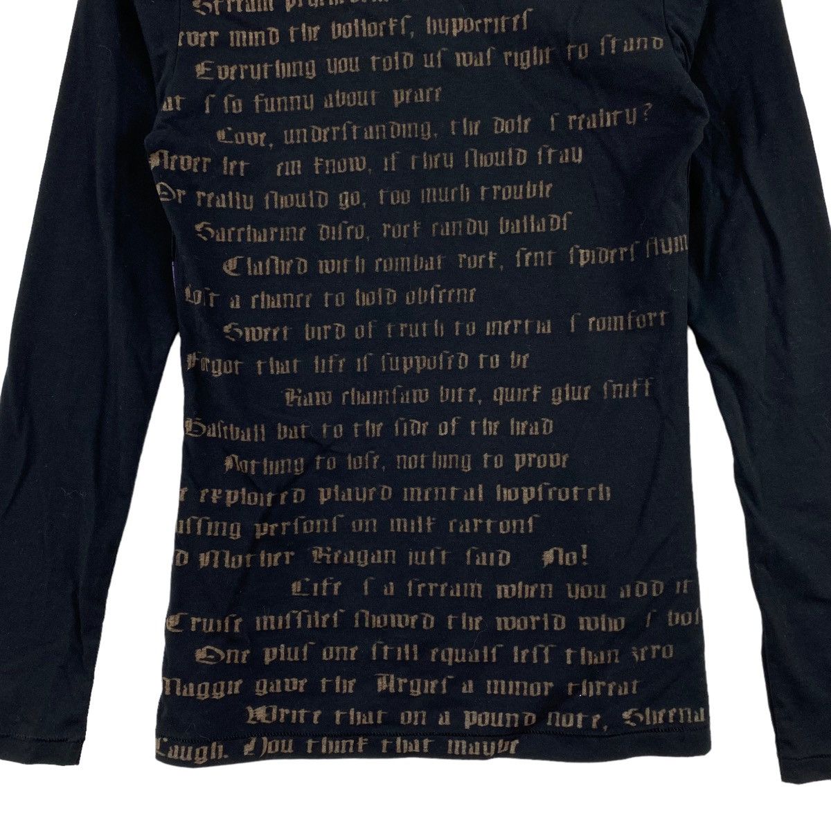 Japanese Brand WHAT'S FUCKN GONNA On Print Bar Co Japanese Brand Black Long Size XS / US 0-2 / IT 36-38 - 6 Thumbnail