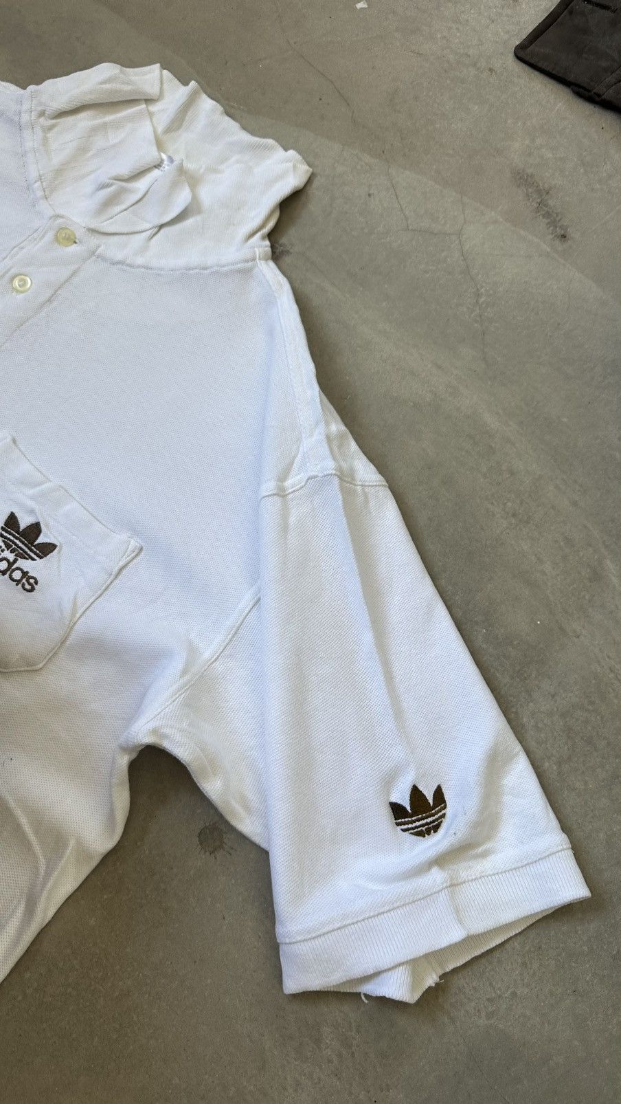 Adidas VINTAGE ADIDAS POLO TEE Size US L / EU 52-54 / 3 - 5 Thumbnail