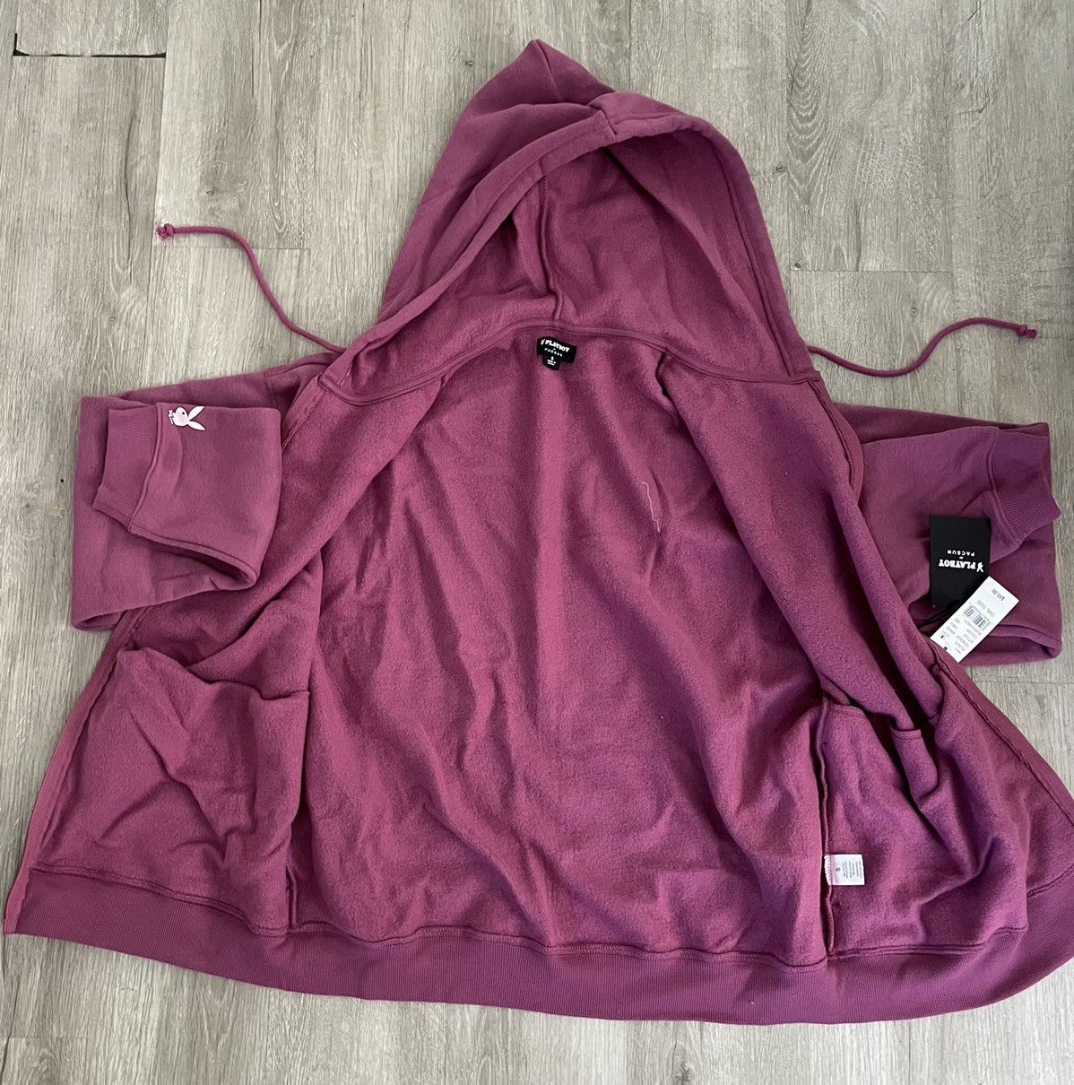 Pacsun × Playboy Playboy By PacSun Split Full Zip Hoodie Size S / US 4 / IT 40 - 4 Thumbnail