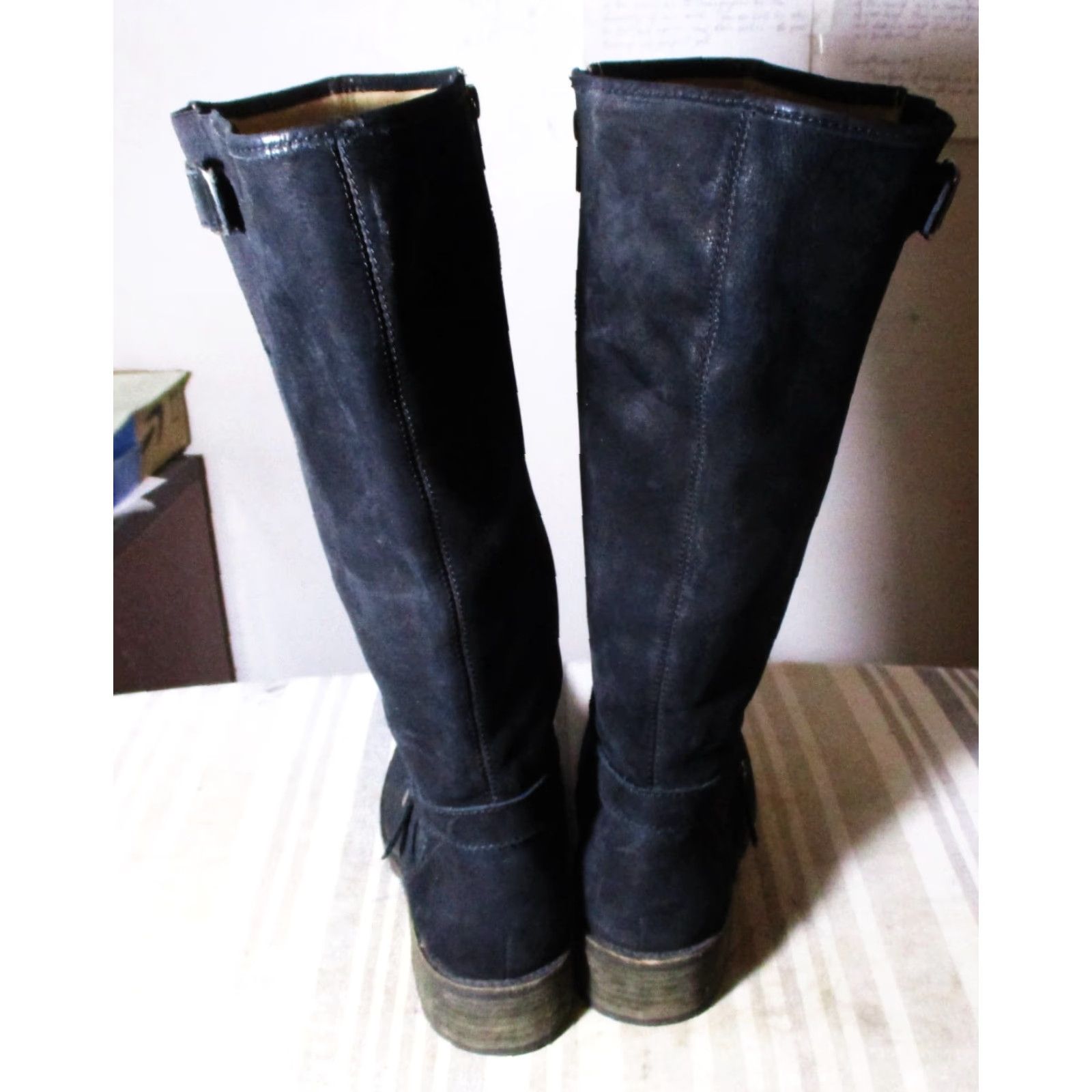 Vintage L.L. BEAN Black Leather Full Zip Mid-Calf Boots Women's Size 9M Size US 9 / IT 39 - 6 Thumbnail