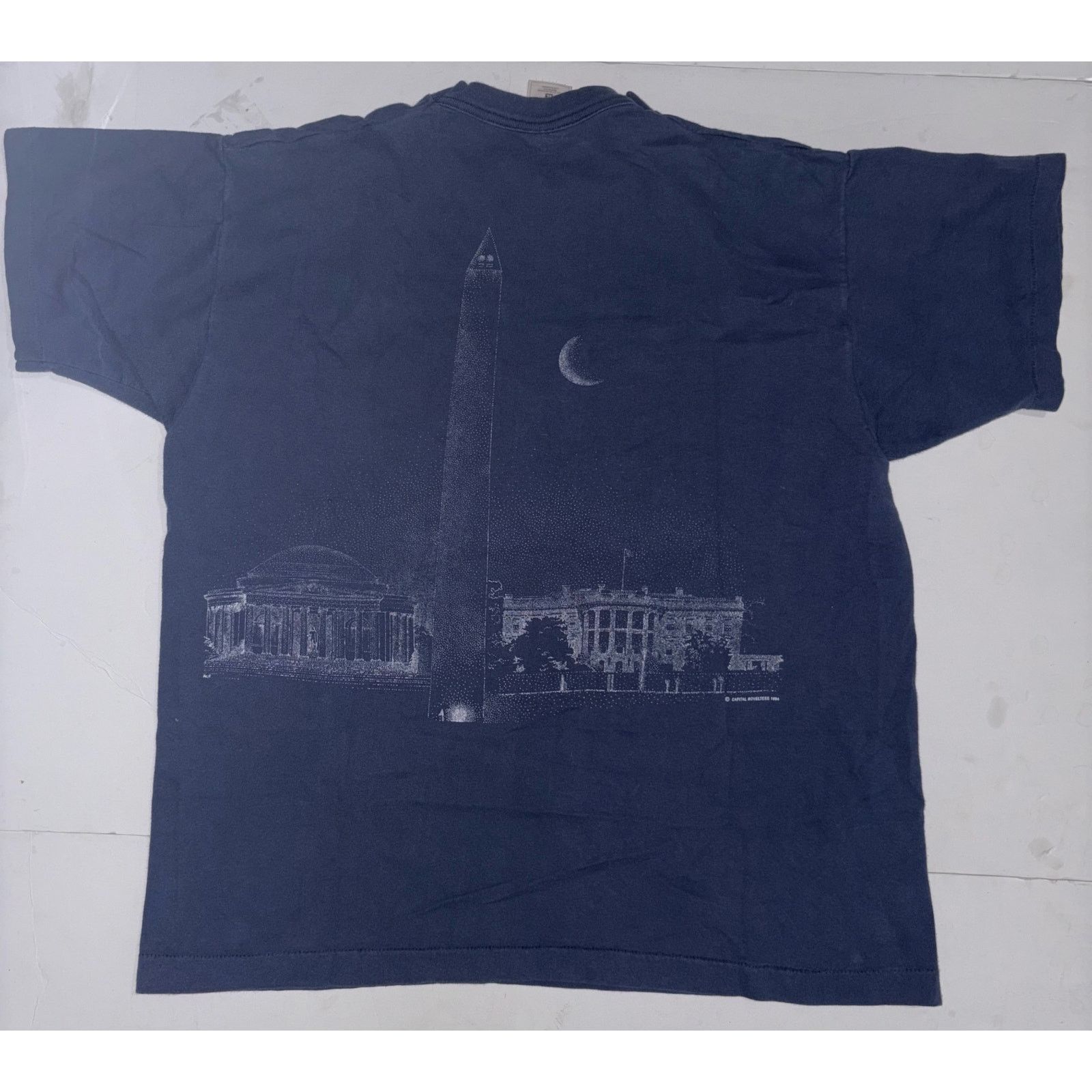 Fruit Of The Loom Vintage Washington Shirt Mens X Large Black 1994 White House Size US XL / EU 56 / 4 - 7 Thumbnail