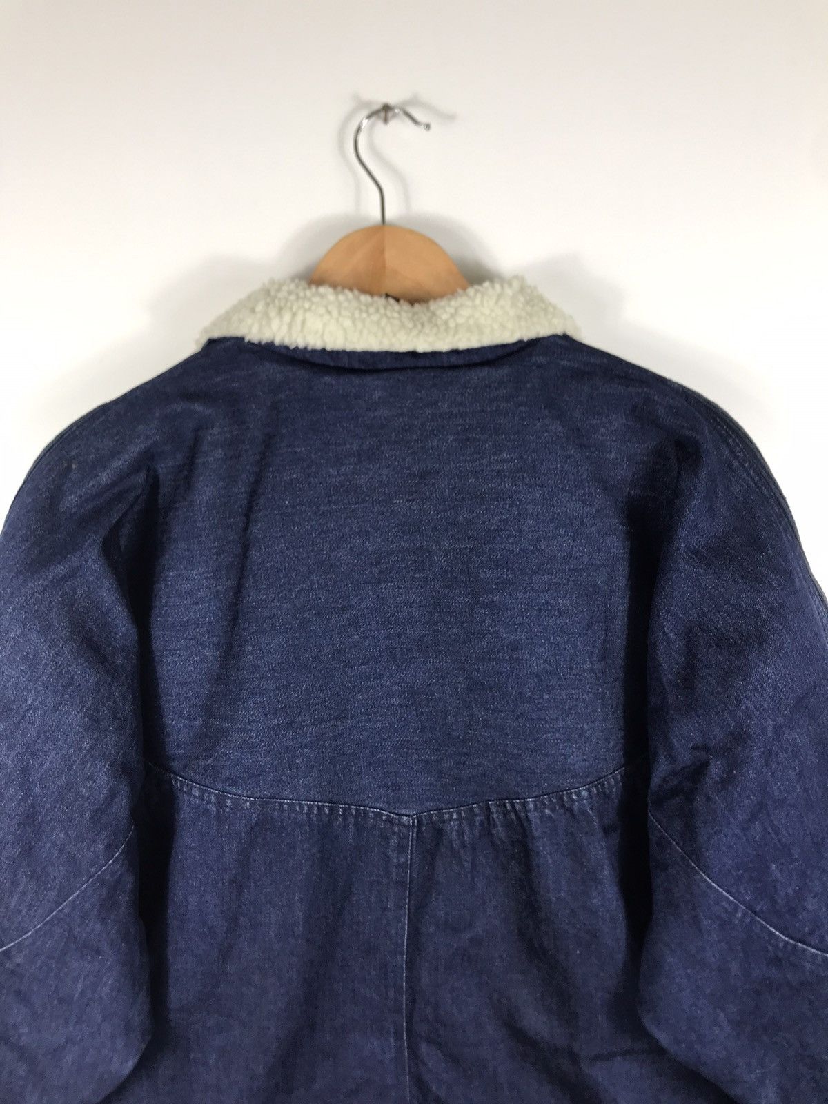 Japanese Brand ⚡️Vintage City Sport Denim Faded Sherpa inside Bomber Jacket Size US M / EU 48-50 / 2 - 19 Thumbnail