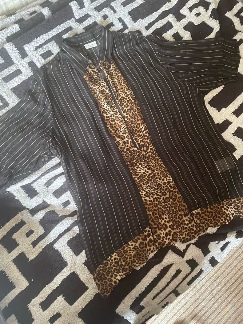 Dries Van Noten Dries Van Noten Leopard Print Short Sleeve Shirt- DMC Size US M / EU 48-50 / 2 - 1 Thumbnail