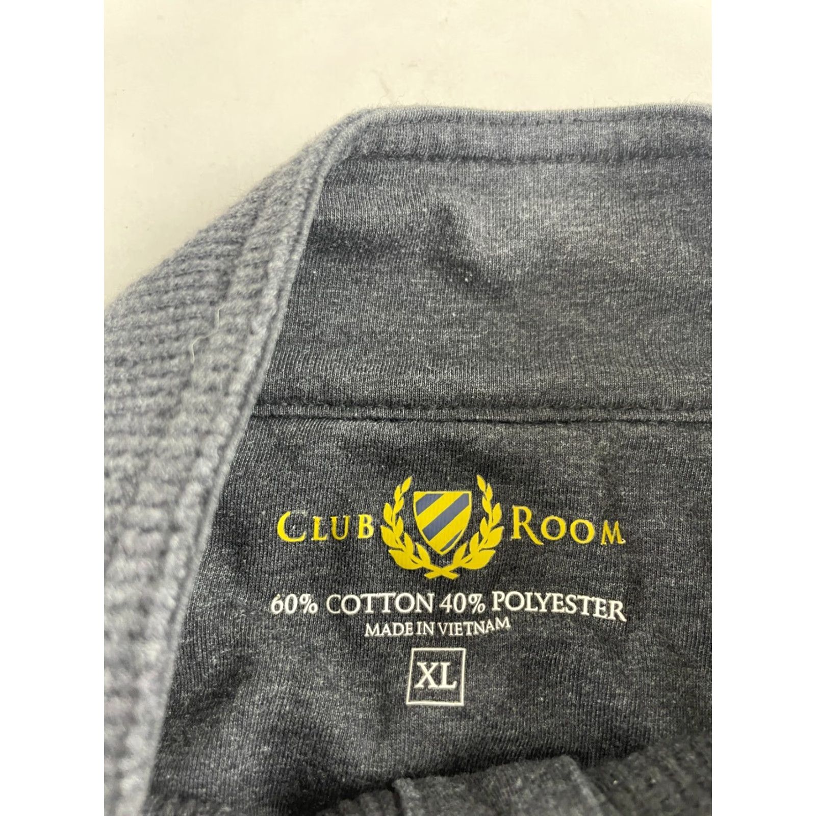 Club Room Club Room Shirt Men's XL Charcoal Gray Buttoned Henley Waffled Long Sleeve Size US XL / EU 56 / 4 - 8 Thumbnail