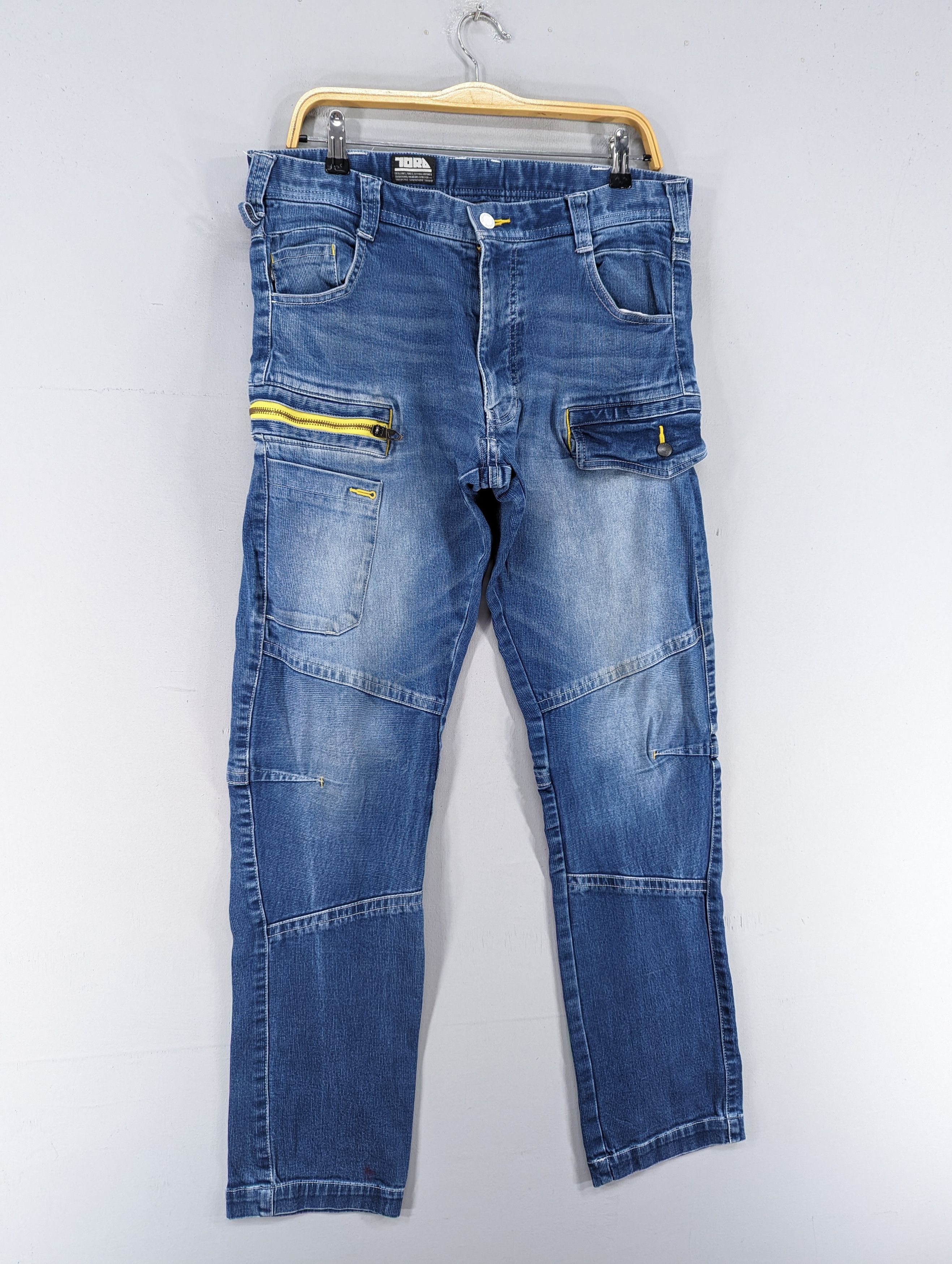Japanese Brand Tora Toraichi Multipocket Cargo Style Jeans Size US 34 / EU 50 - 3 Thumbnail