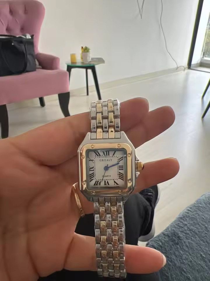 Other Vintage 90s black dial luxury style quartz silver watch Size ONE SIZE - 4 Thumbnail