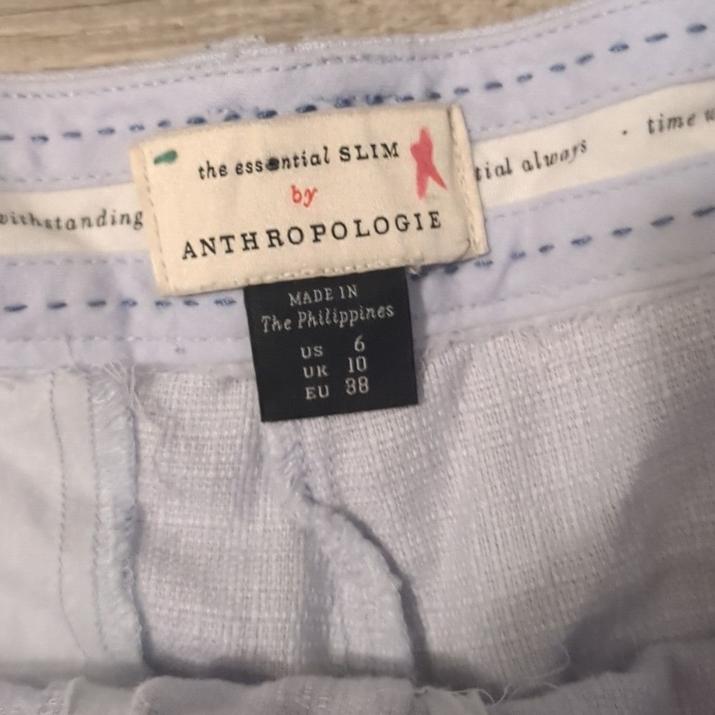 Anthropologie The essential slim pants size 6 Size 28" / US 6 / IT 42 - 3 Thumbnail