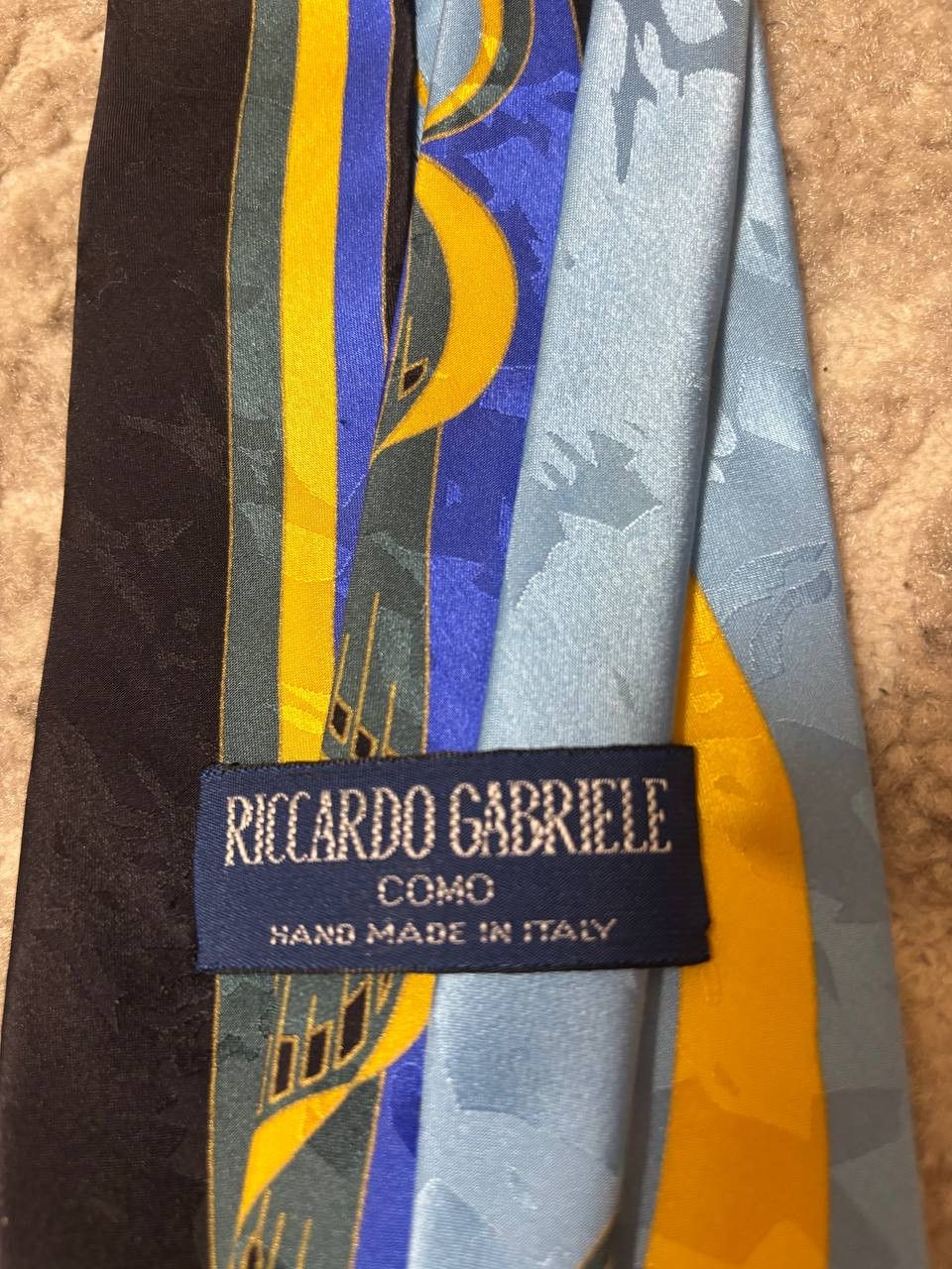 Vintage RICCARDO GABRIELE VINTAGE Silk tie Made in Italy Size ONE SIZE - 5 Thumbnail