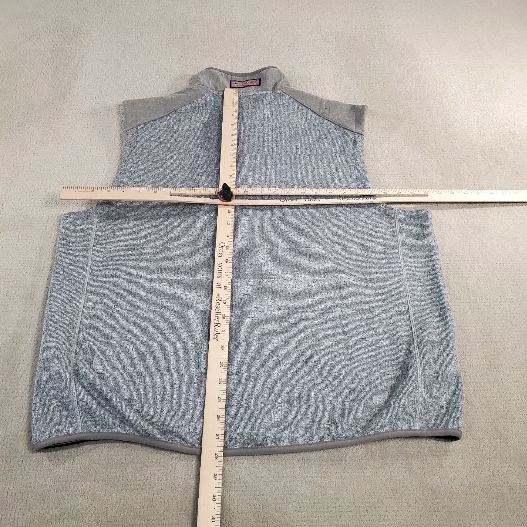 Vineyard Vines Vineyard Vines Vest Mens XL Gray Full Zip Pockets Casual Outdoor Windbreaker Mock Logo Modern Casual Size US XL / EU 56 / 4 - 4 Thumbnail
