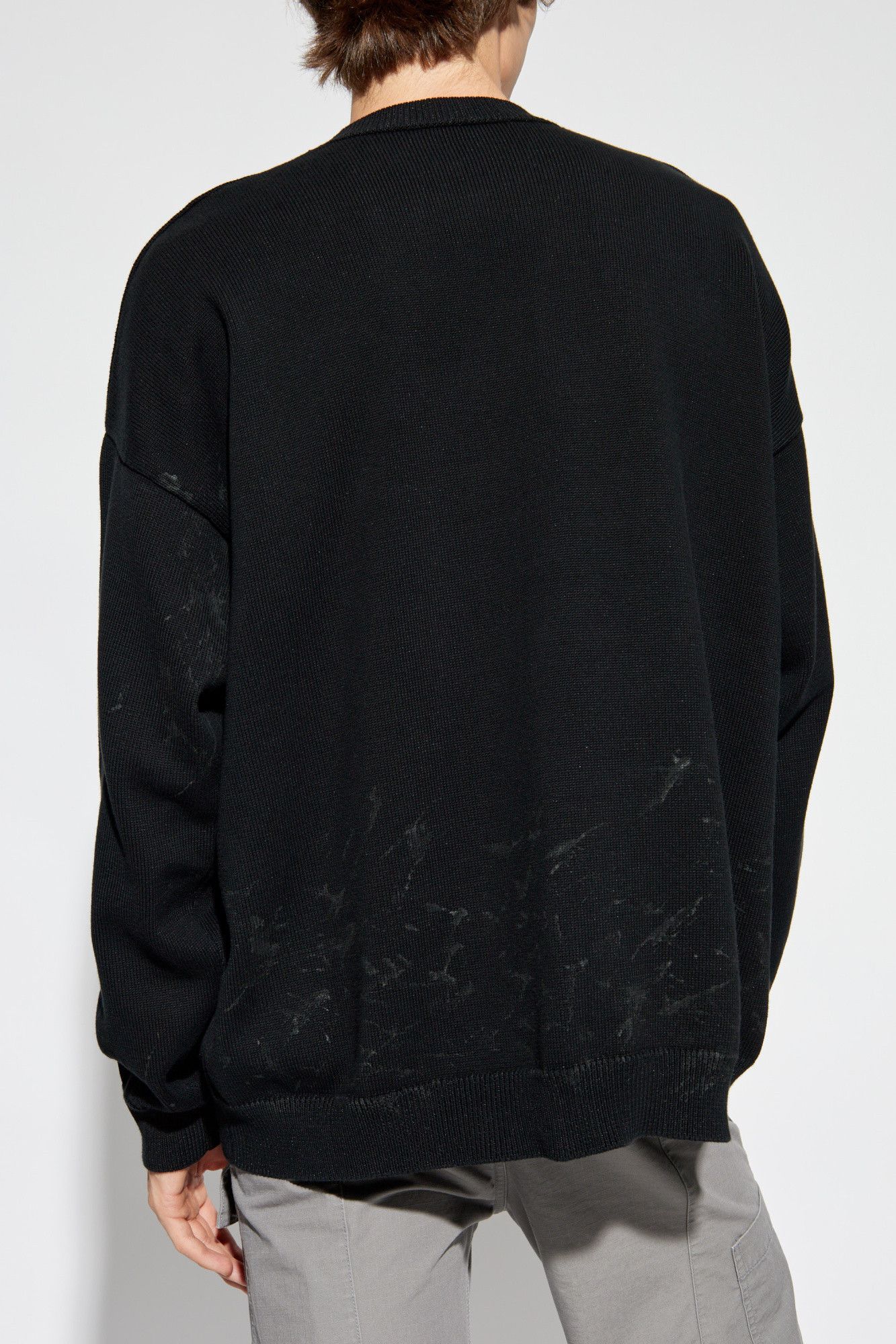 Balenciaga o1srvl11e1025 Crewneck Sweater in Black Size US S / EU 44-46 / 1 - 4 Thumbnail