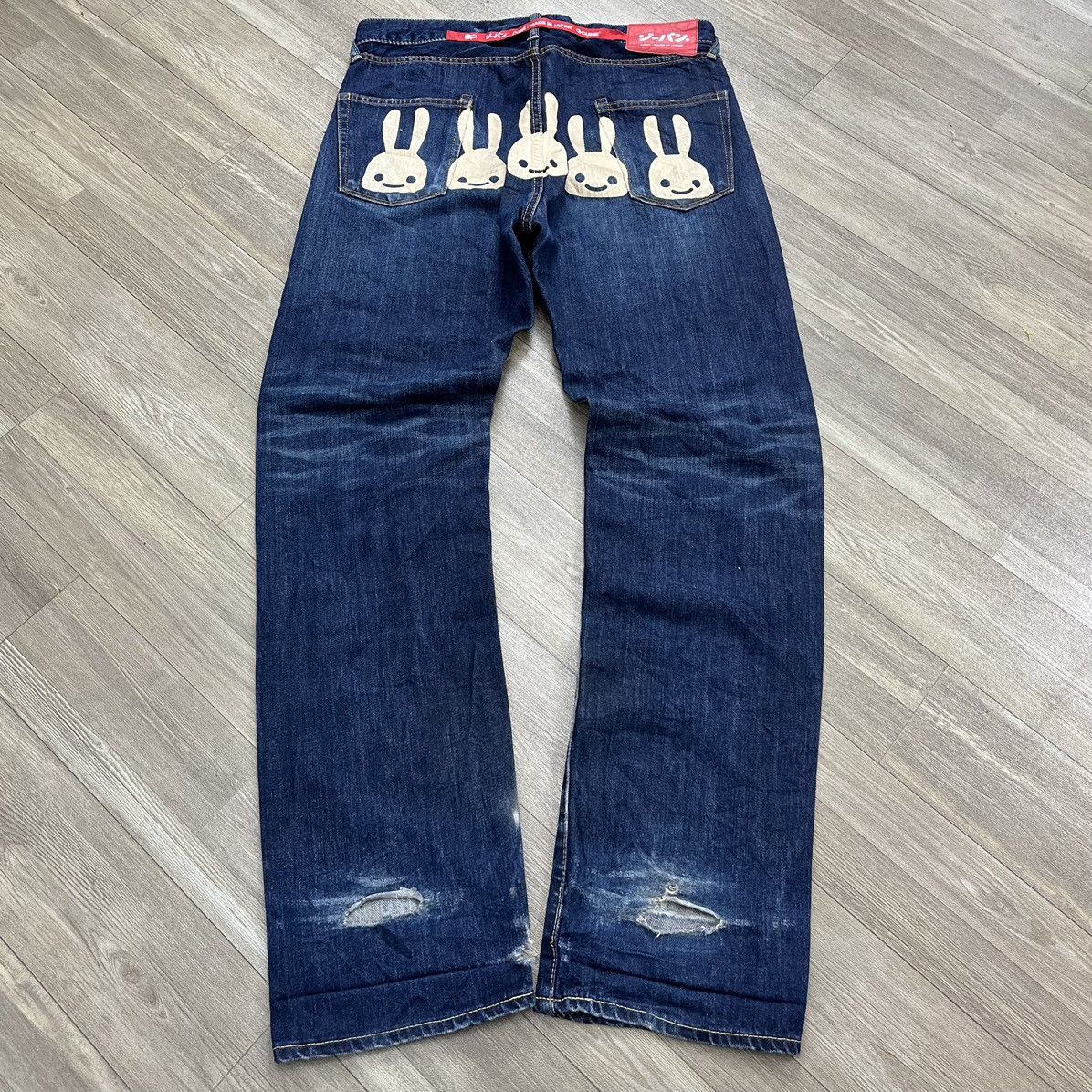 Hysteric Glamour × Japanese Brand Cune Japan By Hironori Yasuda Rabbits Daicock Printed Jeans Size US 34 / EU 50 - 1 Thumbnail