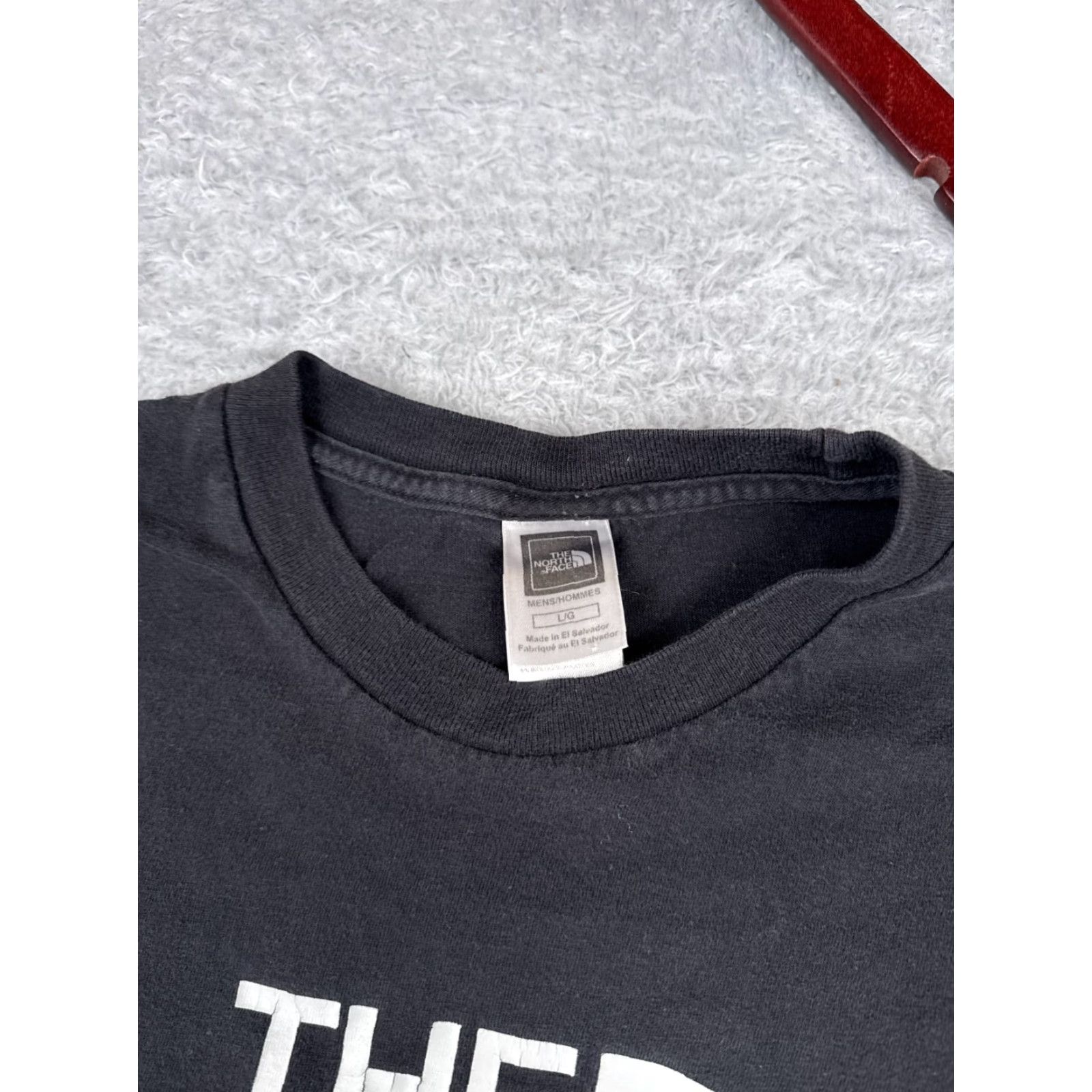 The North Face VINTAGE The North Face Shirt Men Large Black 100% Cotton Short Sleeve Crew Neck Faded Size US L / EU 52-54 / 3 - 7 Thumbnail