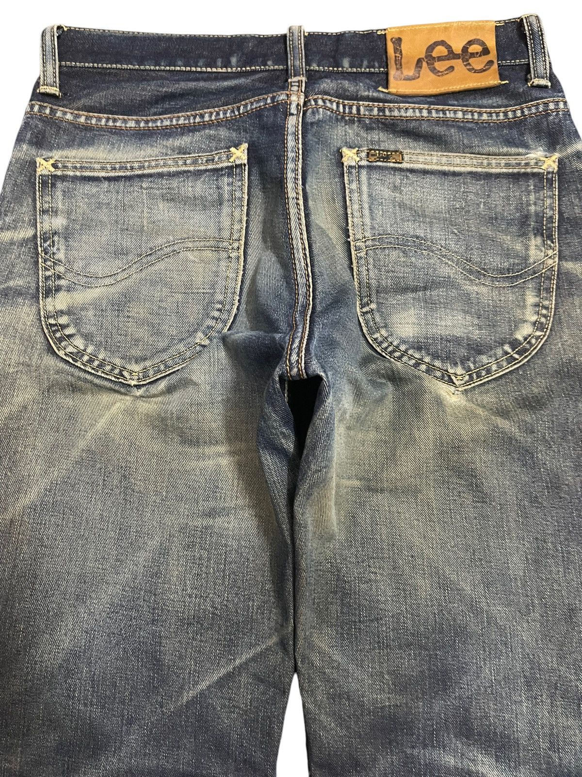 Lee Vintage 90s Lee Blue Faded Wash Style Distressed Jeans Size US 30 / EU 46 - 5 Thumbnail