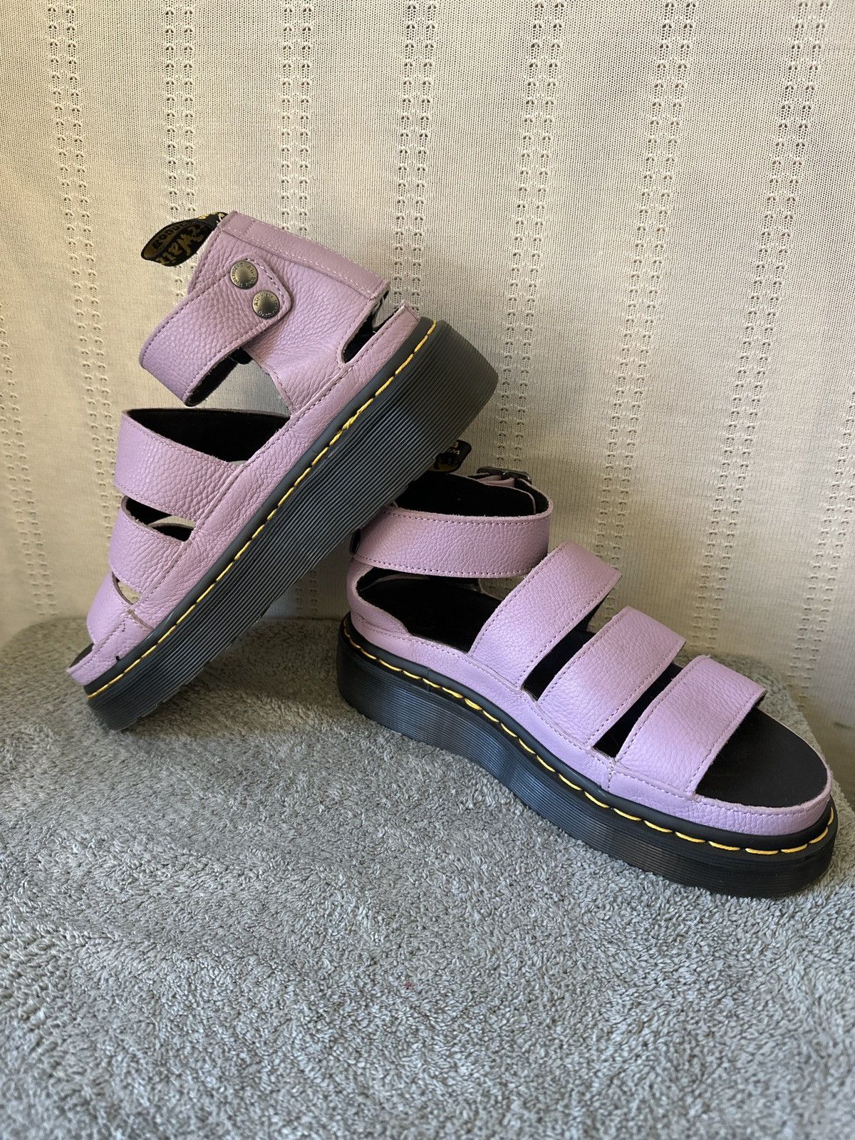 Dr. Martens Dr Martens Clarissa II Quad Women's Lilac Purple Sandals Size US 9 / IT 39 - 4 Thumbnail