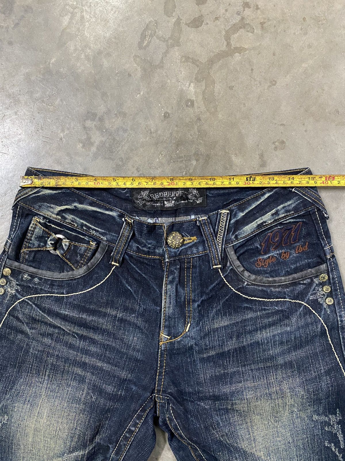 Hysteric Glamour × Le Grande Bleu (L.G.B.) × Tornado Mart Jeans Japanese Red Pepper Claws Distressed Denim @219 Size US 30 / EU 46 - 9 Thumbnail