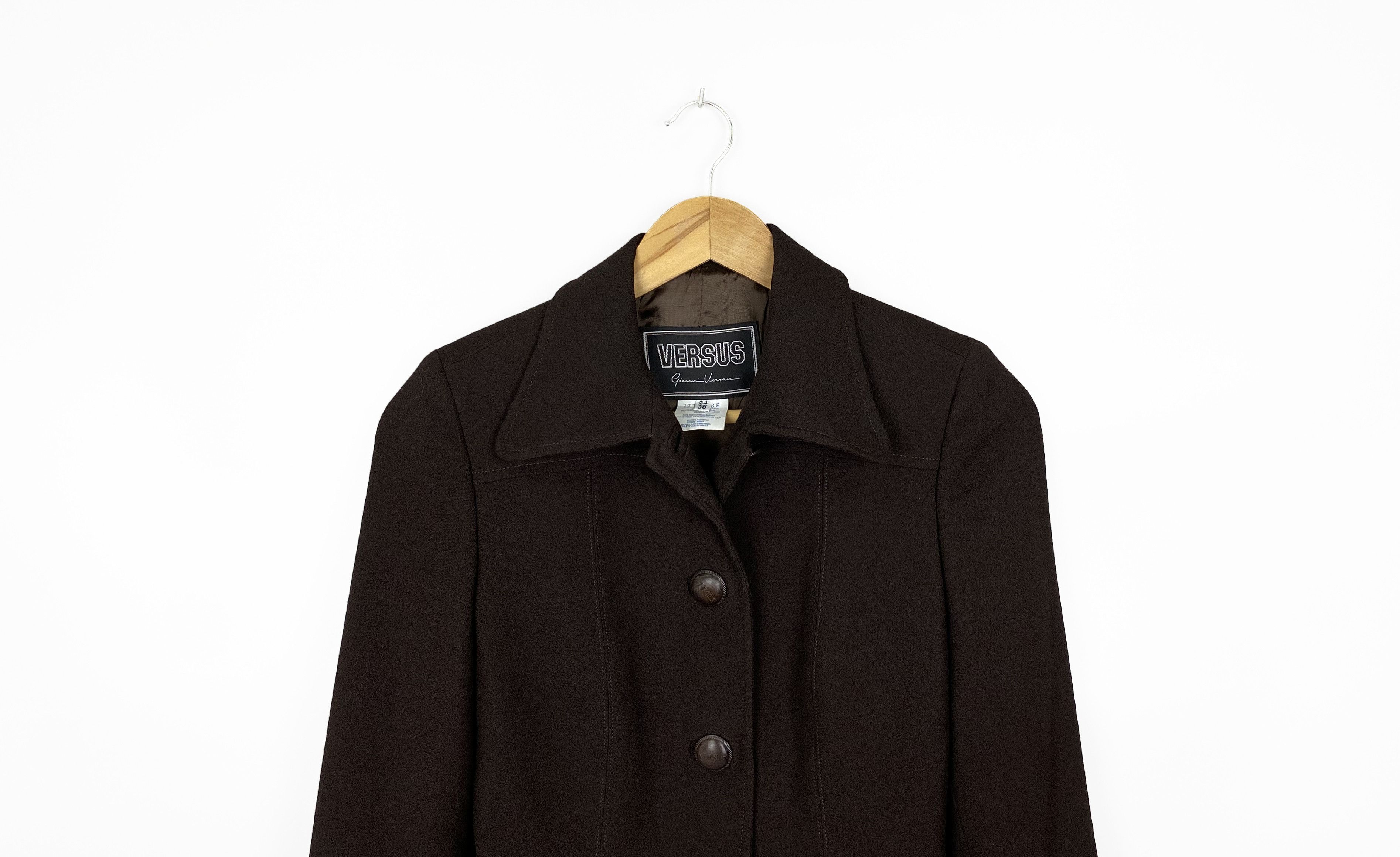 Versus Versace Vintage Gianni Versace Versus Lana Wool Blazer Women's Size XS / US 0-2 / IT 36-38 - 4 Thumbnail